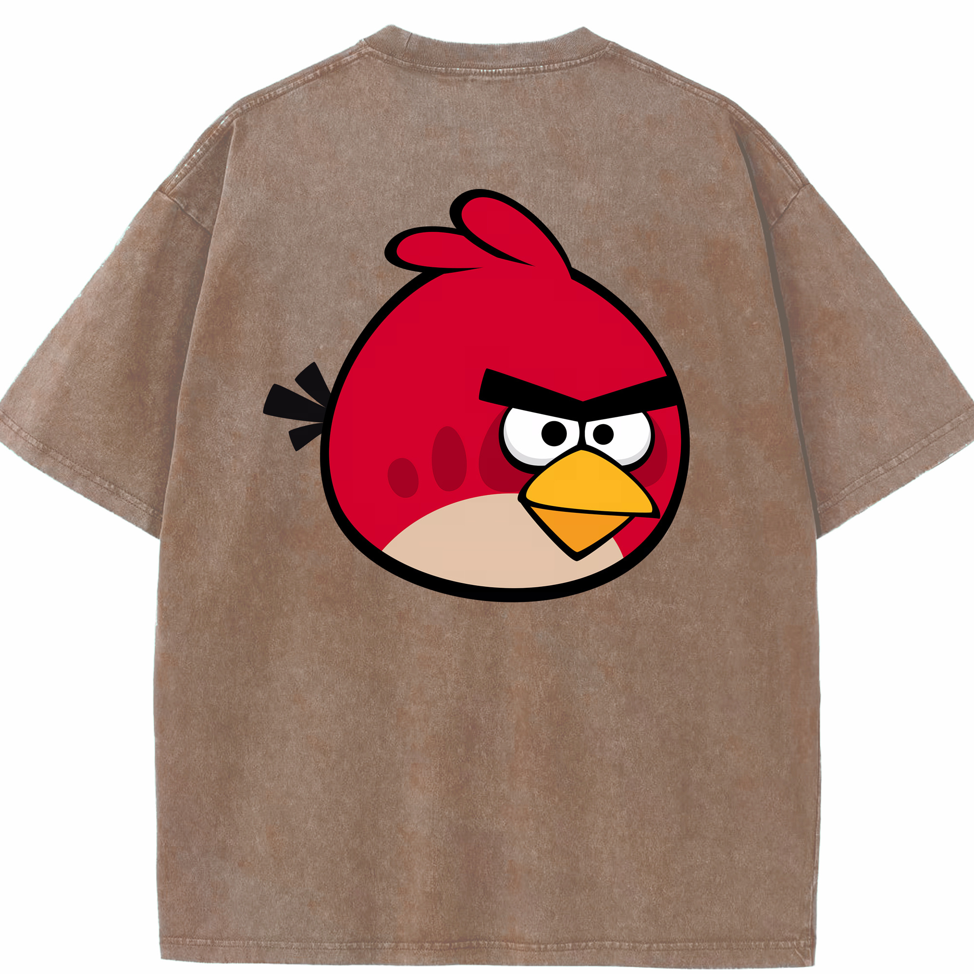（画像用） Angry Birds アングリーバード 綿100% ヴィンテージ風 半袖Tシャツ（背面プリント）