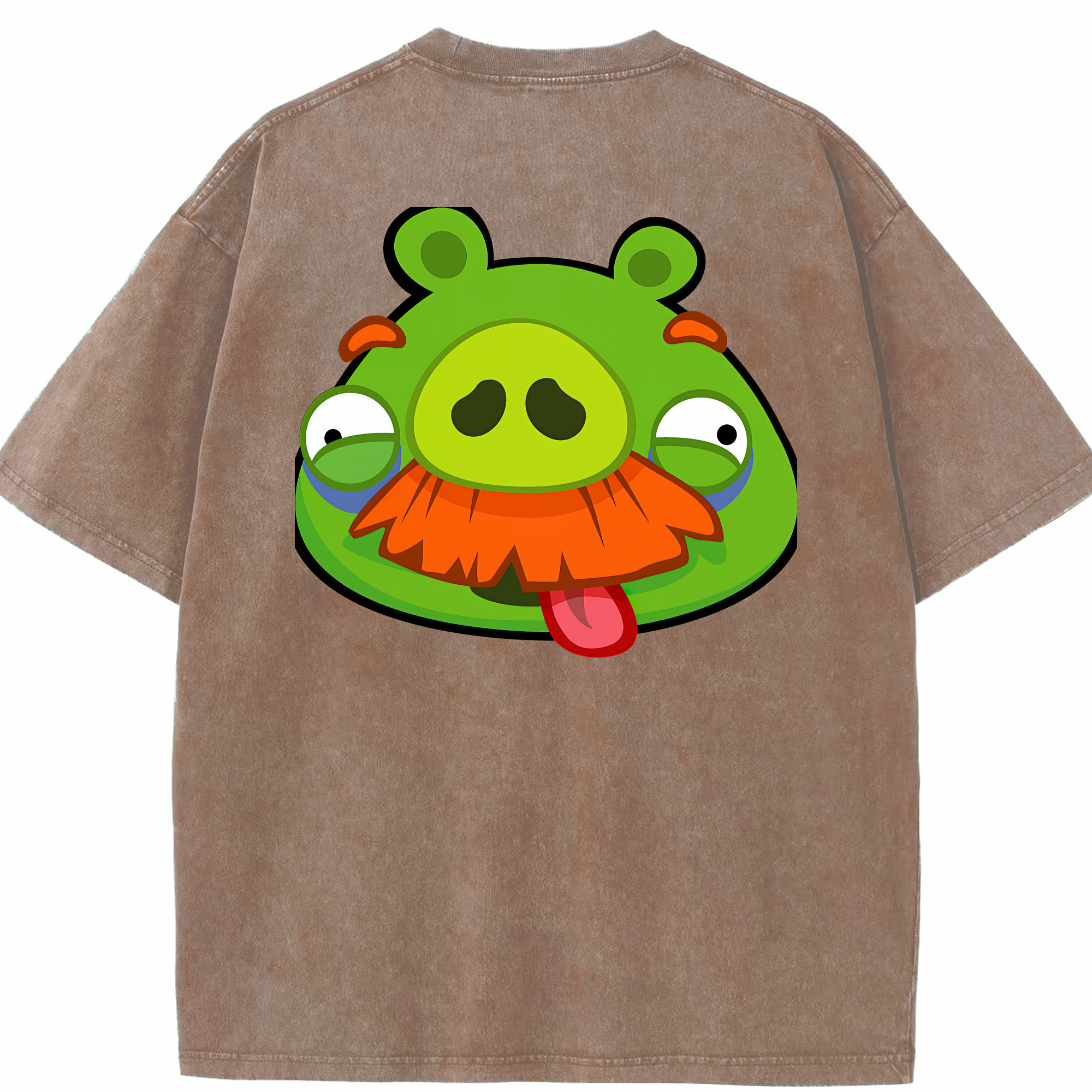 （画像用） Angry Birds アングリーバード 綿100% ヴィンテージ風 半袖Tシャツ（背面プリント）