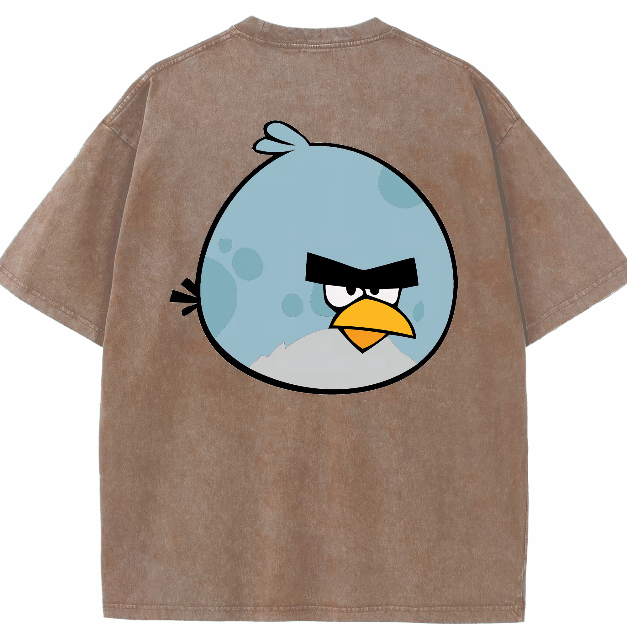 （画像用） Angry Birds アングリーバード 綿100% ヴィンテージ風 半袖Tシャツ（背面プリント）