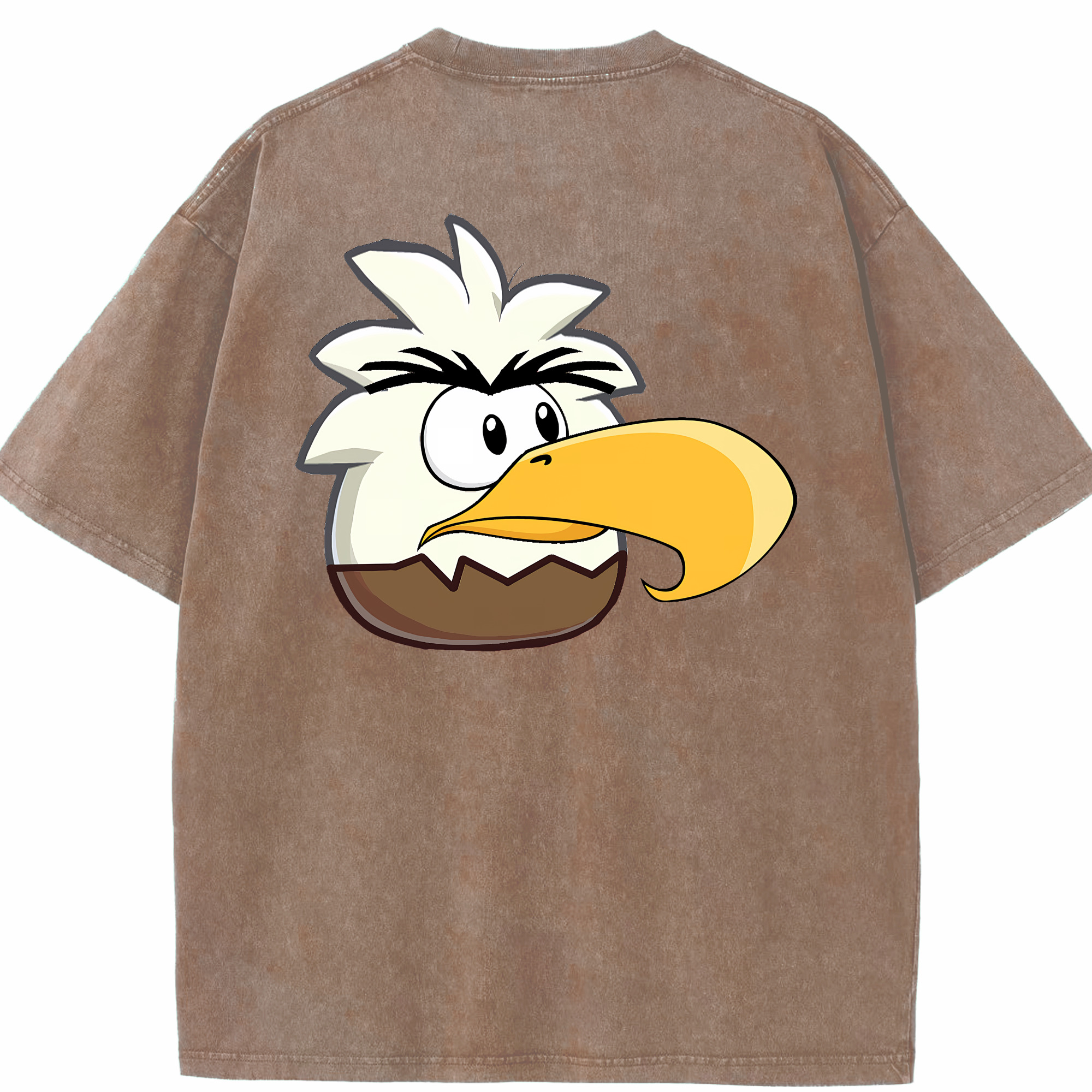 （画像用） Angry Birds アングリーバード 綿100% ヴィンテージ風 半袖Tシャツ（背面プリント）