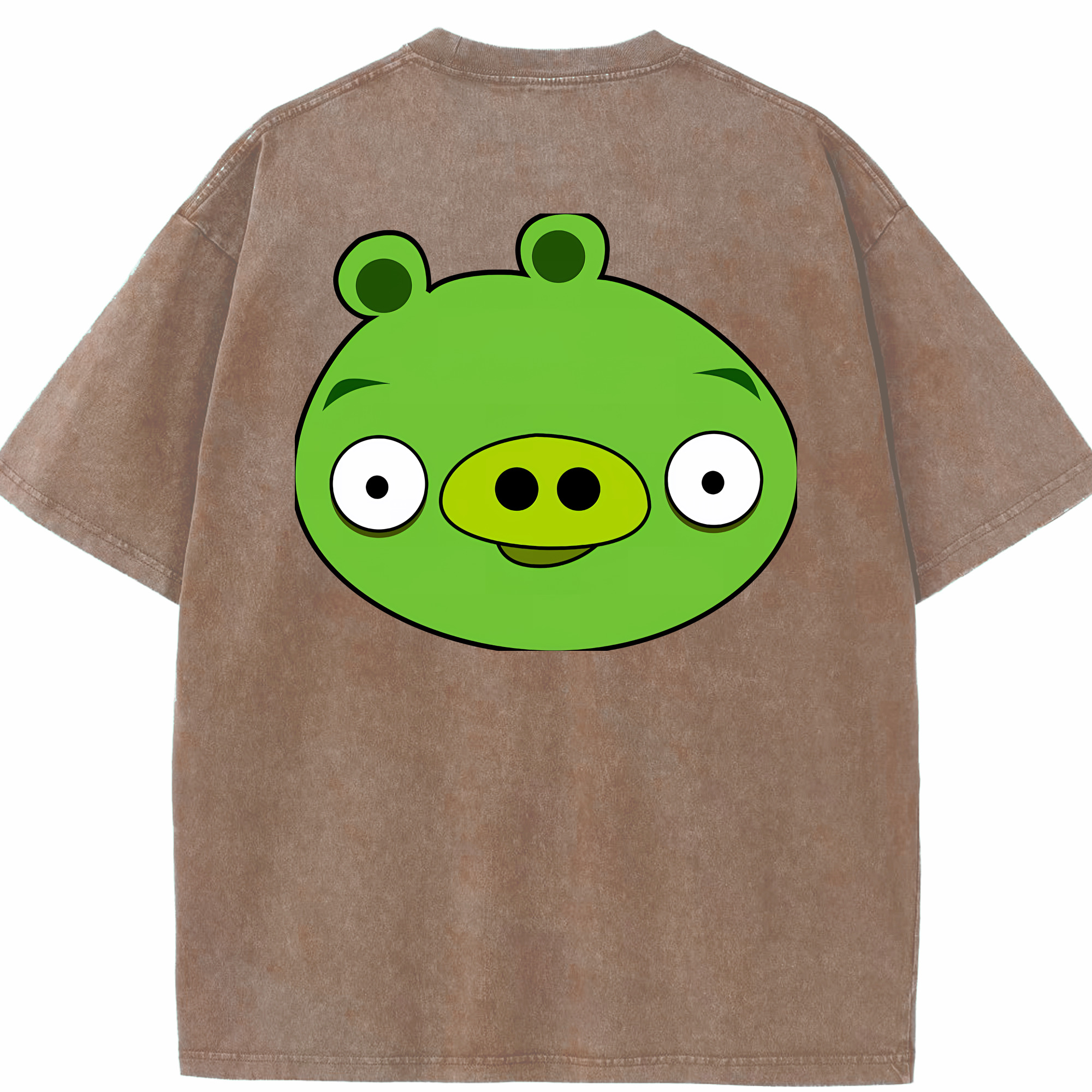 （画像用） Angry Birds アングリーバード 綿100% ヴィンテージ風 半袖Tシャツ（背面プリント）