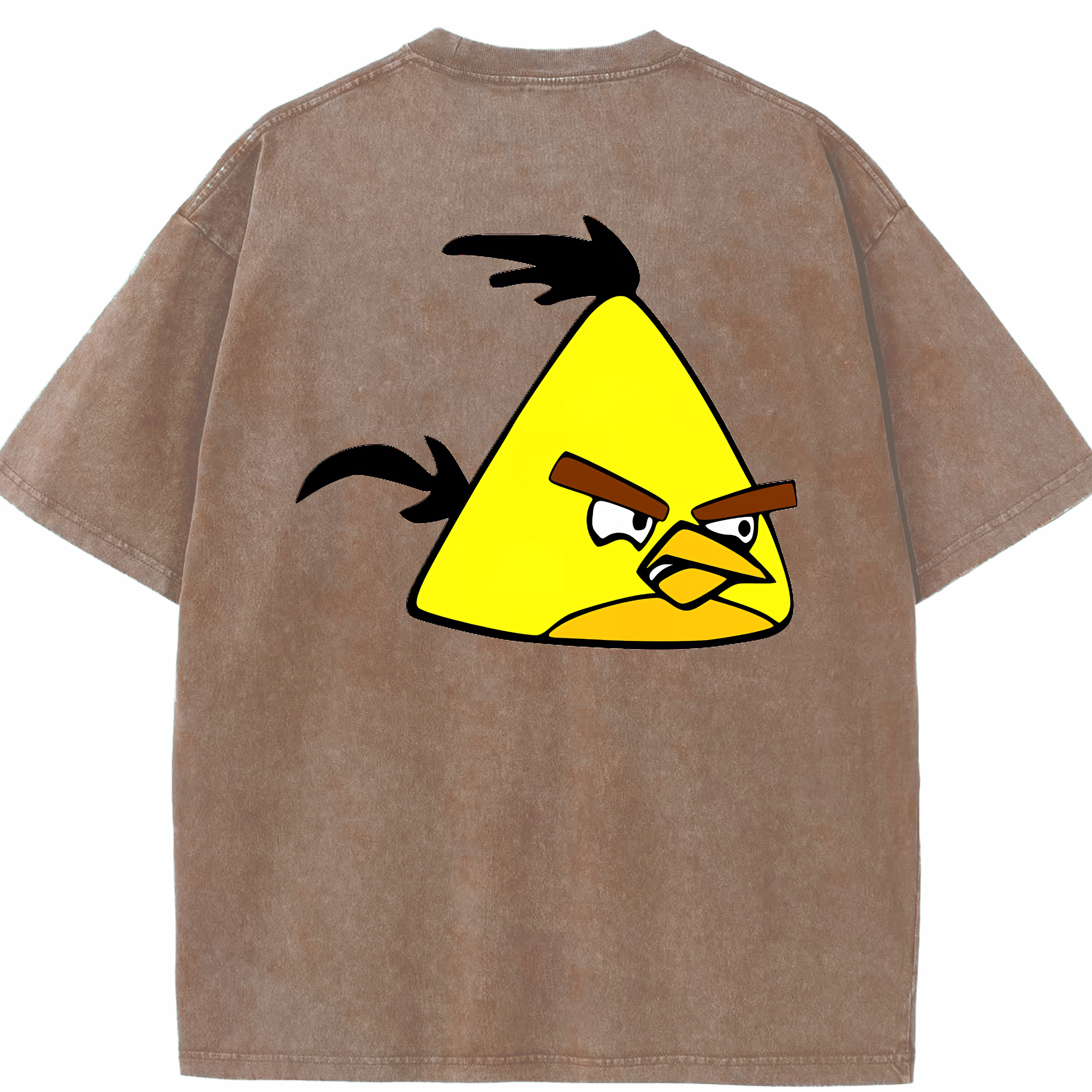 （画像用） Angry Birds アングリーバード 綿100% ヴィンテージ風 半袖Tシャツ（背面プリント）