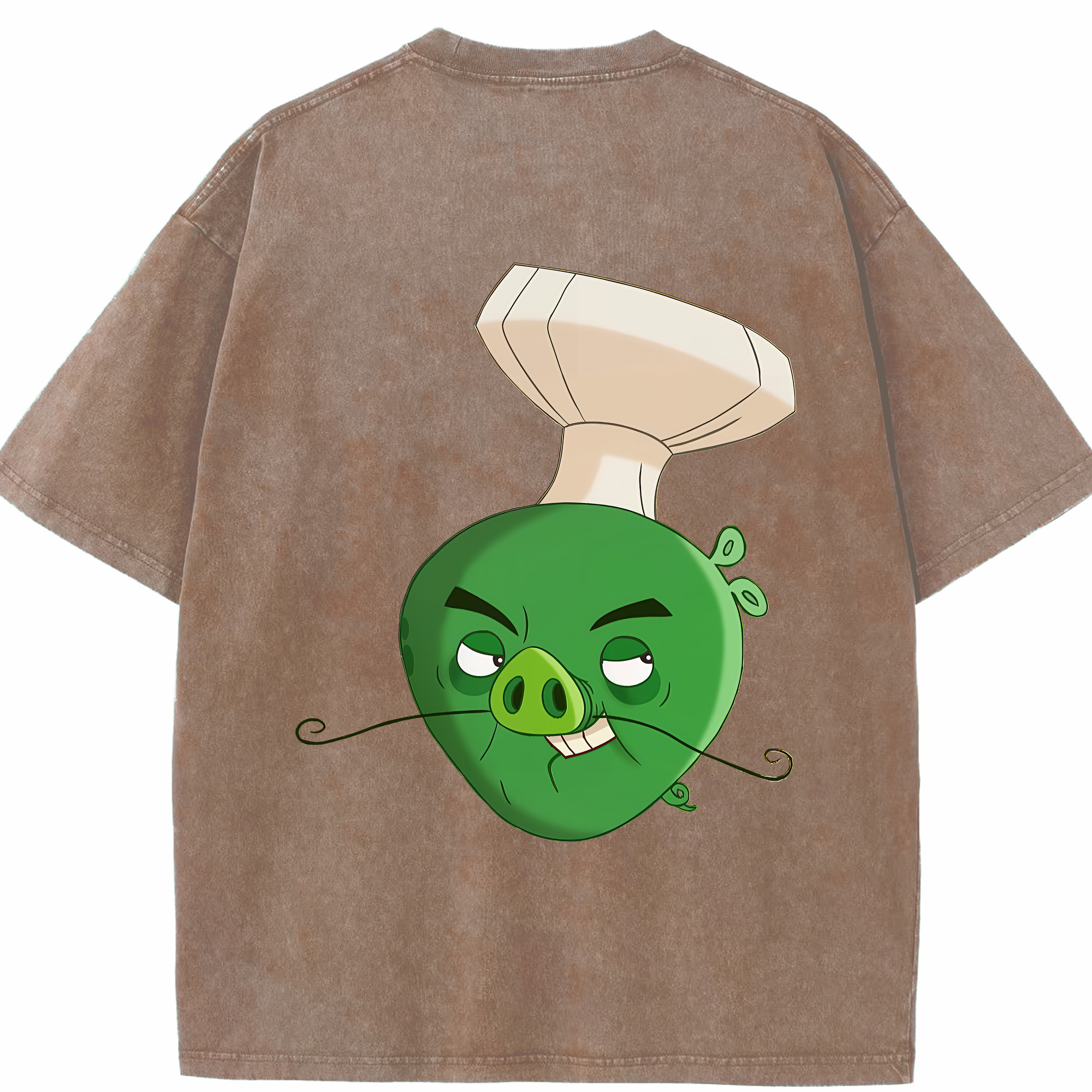（画像用） Angry Birds アングリーバード 綿100% ヴィンテージ風 半袖Tシャツ（背面プリント）