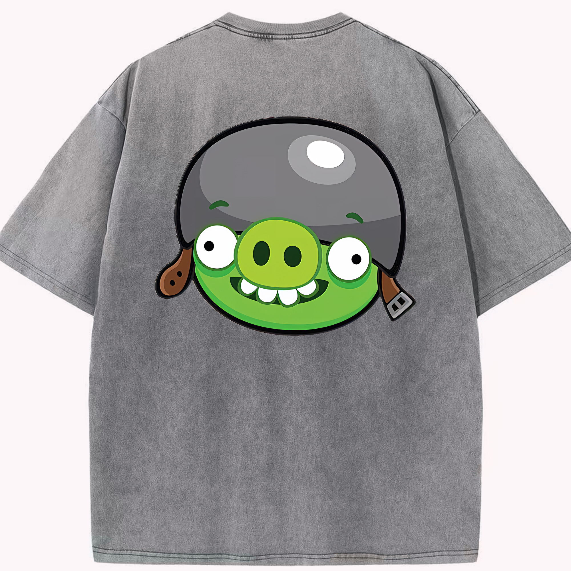 （画像用） Angry Birds アングリーバード 綿100% ヴィンテージ風 半袖Tシャツ（背面プリント）