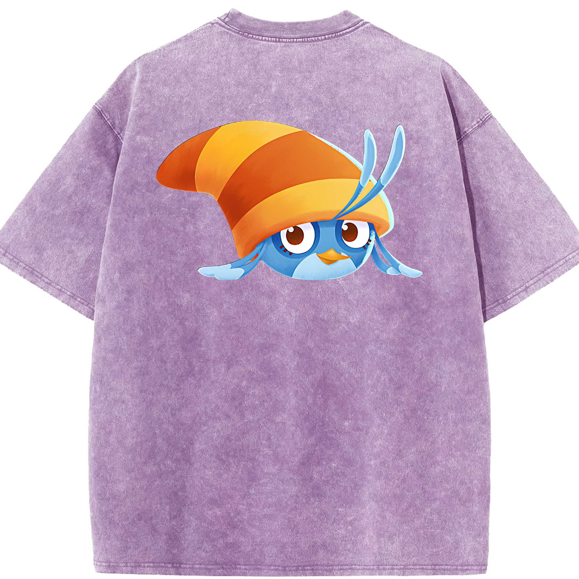 （画像用） Angry Birds アングリーバード 綿100% ヴィンテージ風 半袖Tシャツ（背面プリント）