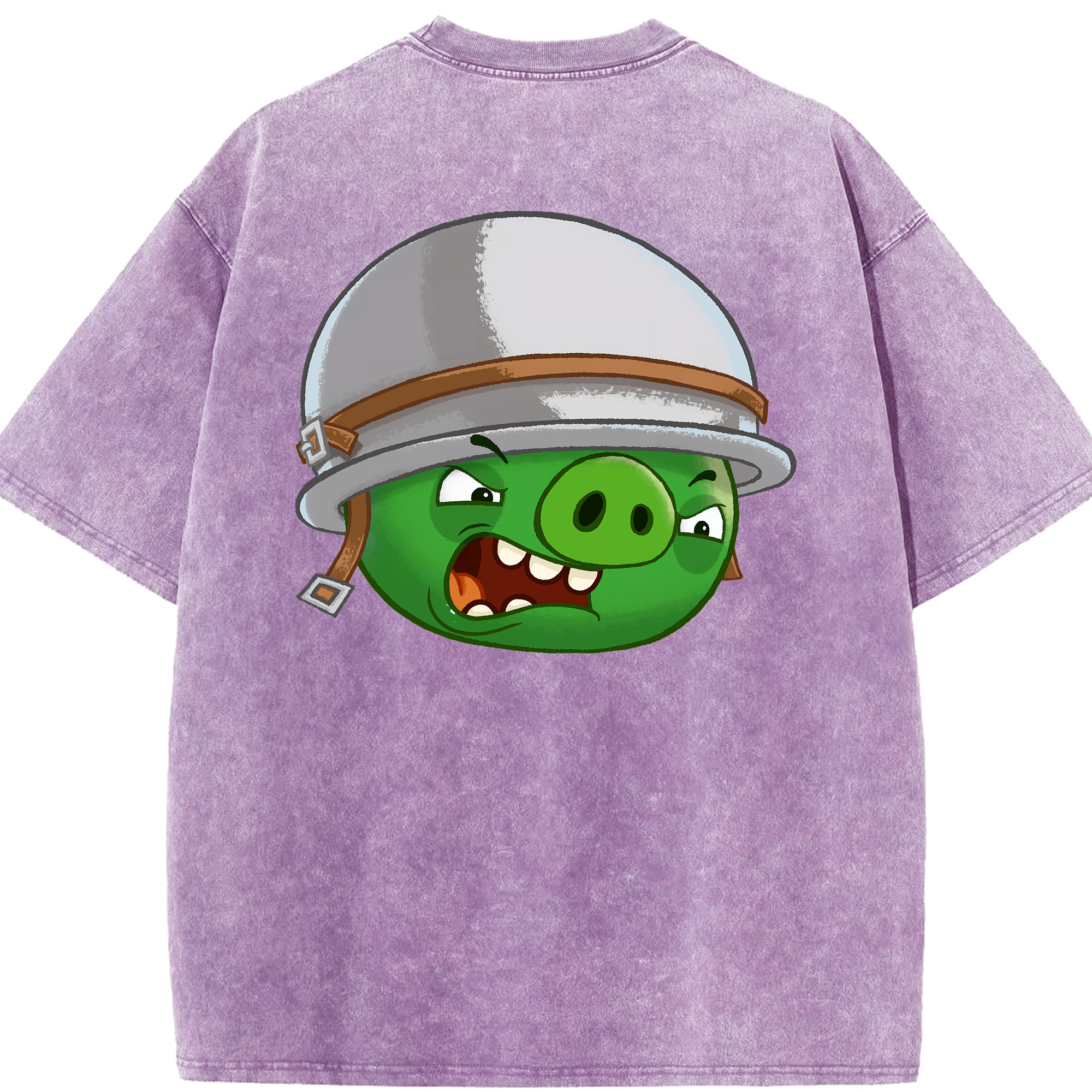 （画像用） Angry Birds アングリーバード 綿100% ヴィンテージ風 半袖Tシャツ（背面プリント）