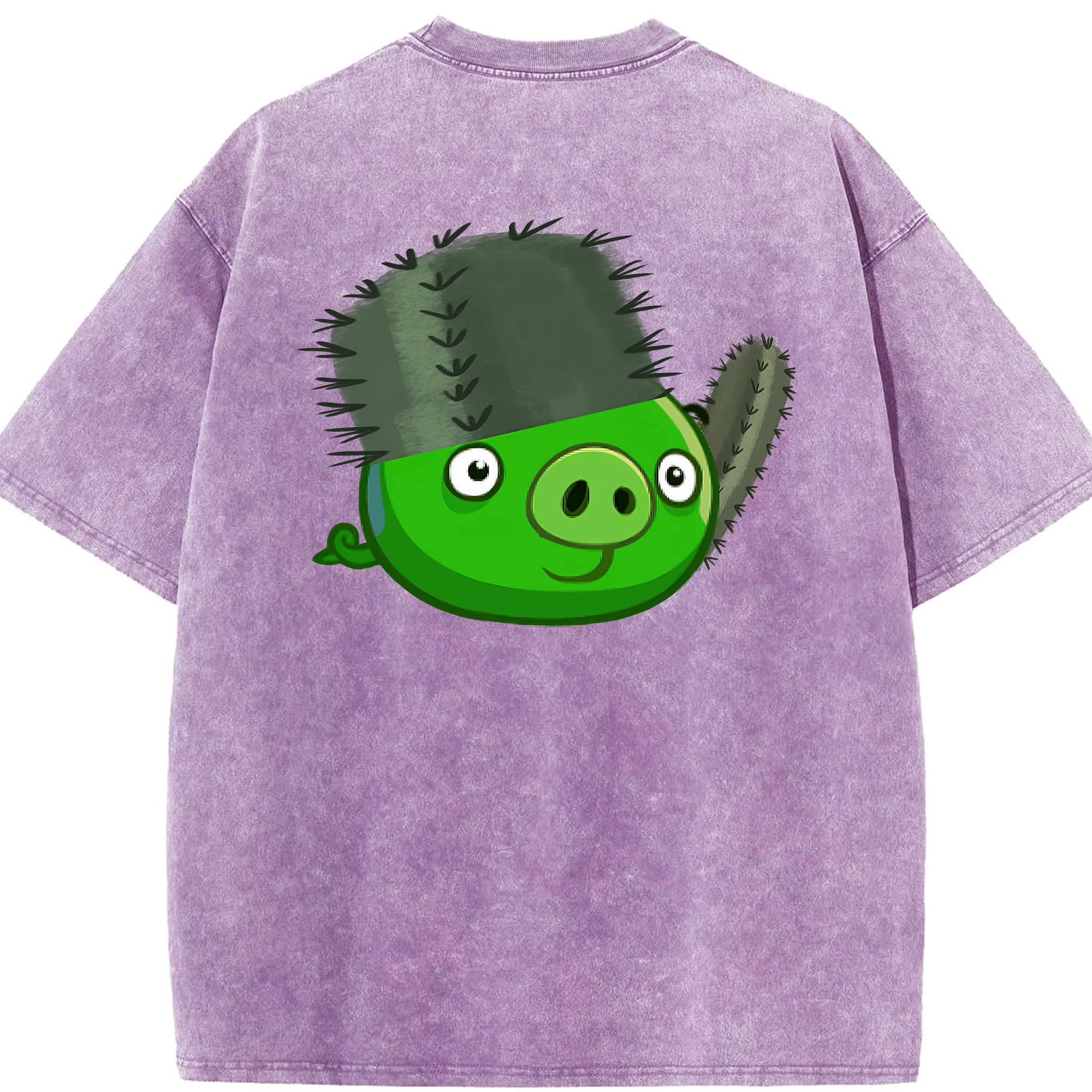（画像用） Angry Birds アングリーバード 綿100% ヴィンテージ風 半袖Tシャツ（背面プリント）