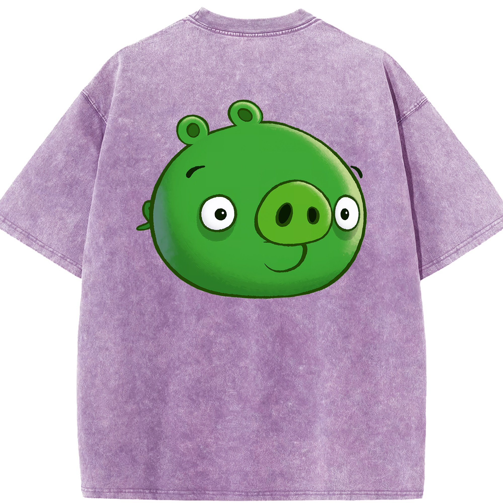（画像用） Angry Birds アングリーバード 綿100% ヴィンテージ風 半袖Tシャツ（背面プリント）