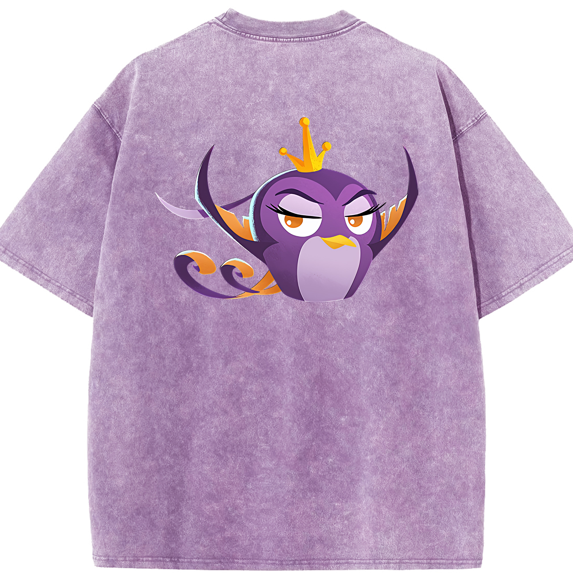 （画像用） Angry Birds アングリーバード 綿100% ヴィンテージ風 半袖Tシャツ（背面プリント）