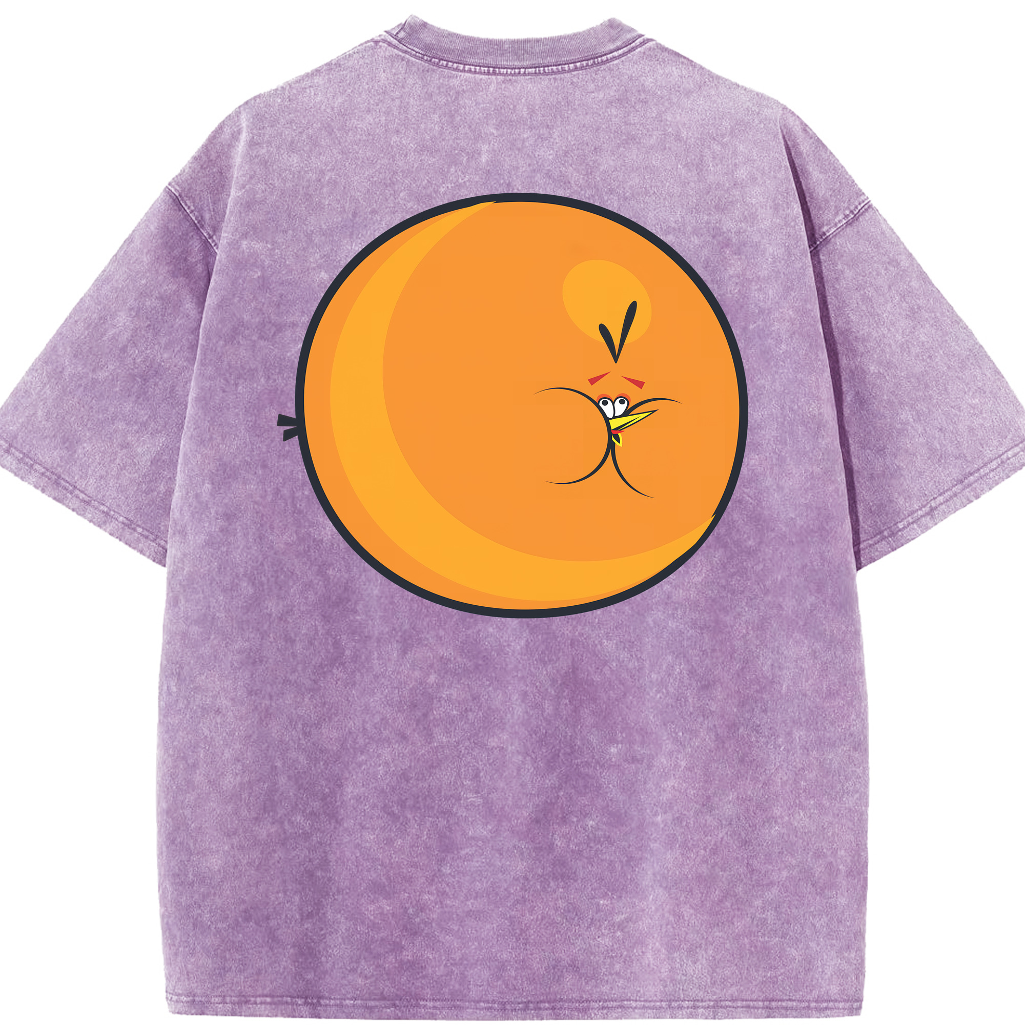 （画像用） Angry Birds アングリーバード 綿100% ヴィンテージ風 半袖Tシャツ（背面プリント）