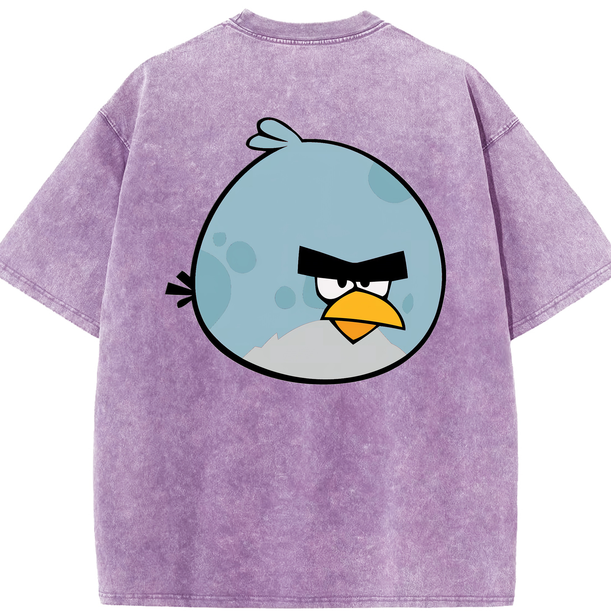 （画像用） Angry Birds アングリーバード 綿100% ヴィンテージ風 半袖Tシャツ（背面プリント）