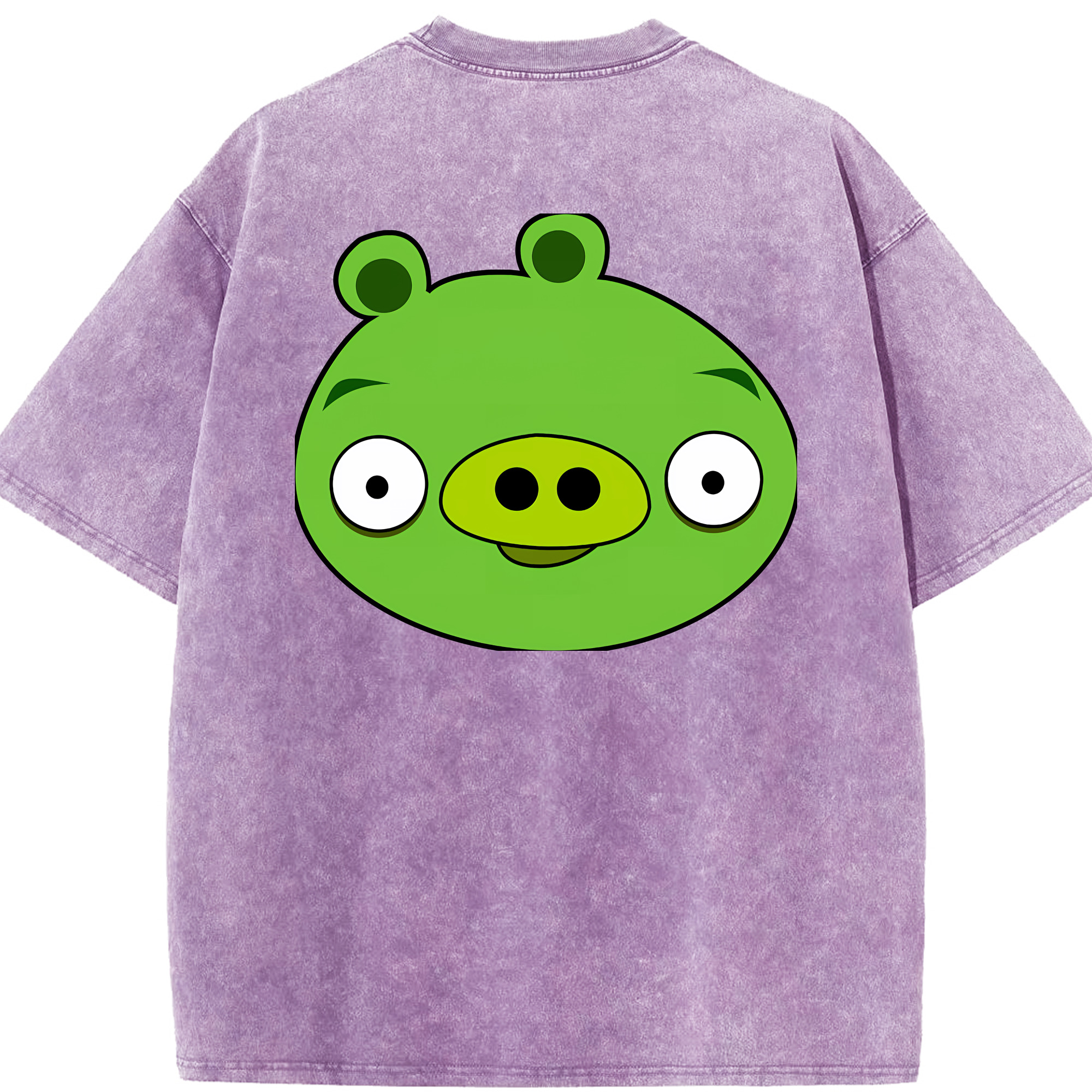 （画像用） Angry Birds アングリーバード 綿100% ヴィンテージ風 半袖Tシャツ（背面プリント）