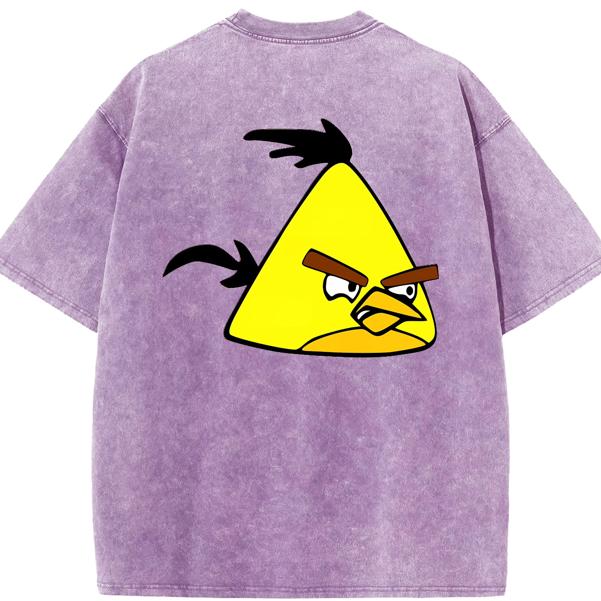 （画像用） Angry Birds アングリーバード 綿100% ヴィンテージ風 半袖Tシャツ（背面プリント）