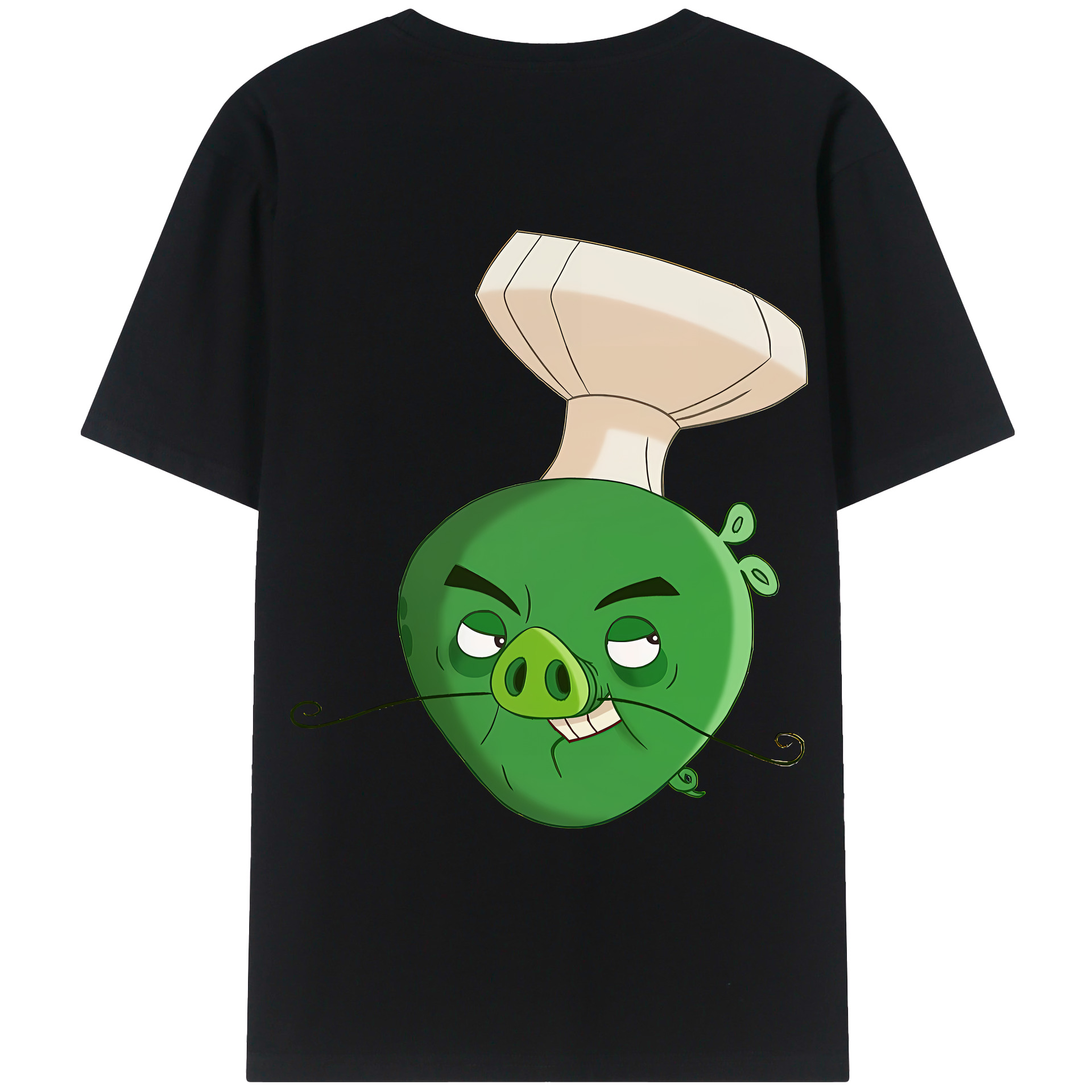 （画像用） Angry Birds アングリーバード 綿100％ メンズ半袖Tシャツ（バックプリント） 通気性