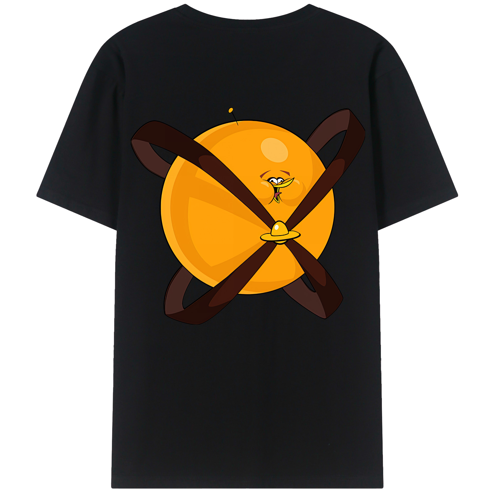 （画像用） Angry Birds アングリーバード 綿100％ メンズ半袖Tシャツ（バックプリント） 通気性