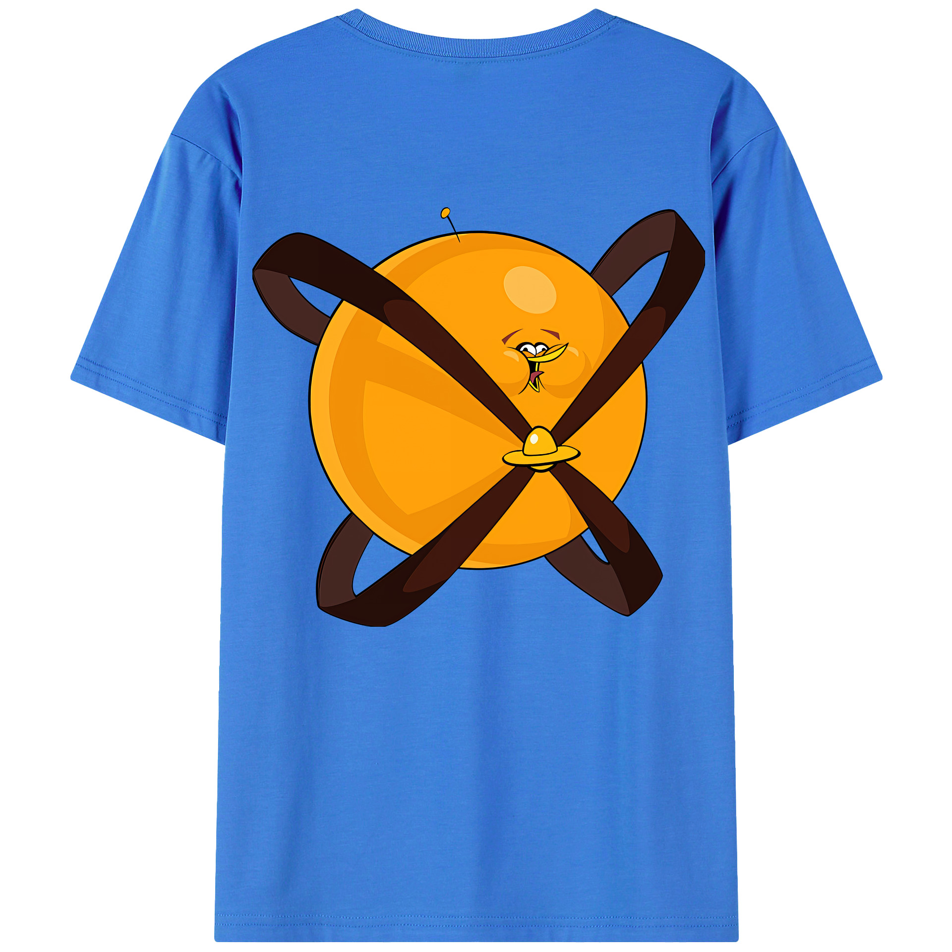 （画像用） Angry Birds アングリーバード 綿100％ メンズ半袖Tシャツ（バックプリント） 通気性