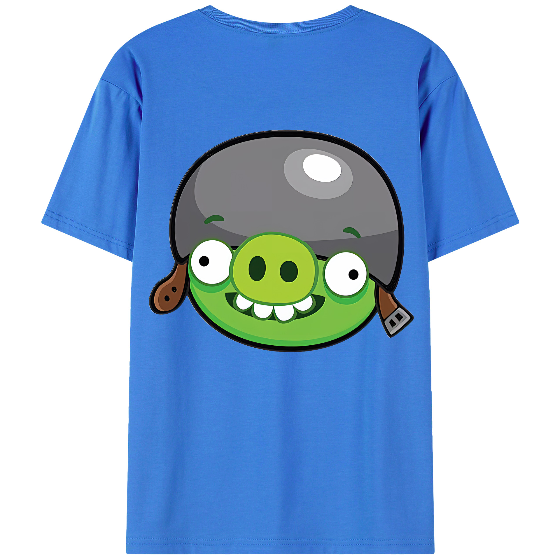 （画像用） Angry Birds アングリーバード 綿100％ メンズ半袖Tシャツ（バックプリント） 通気性