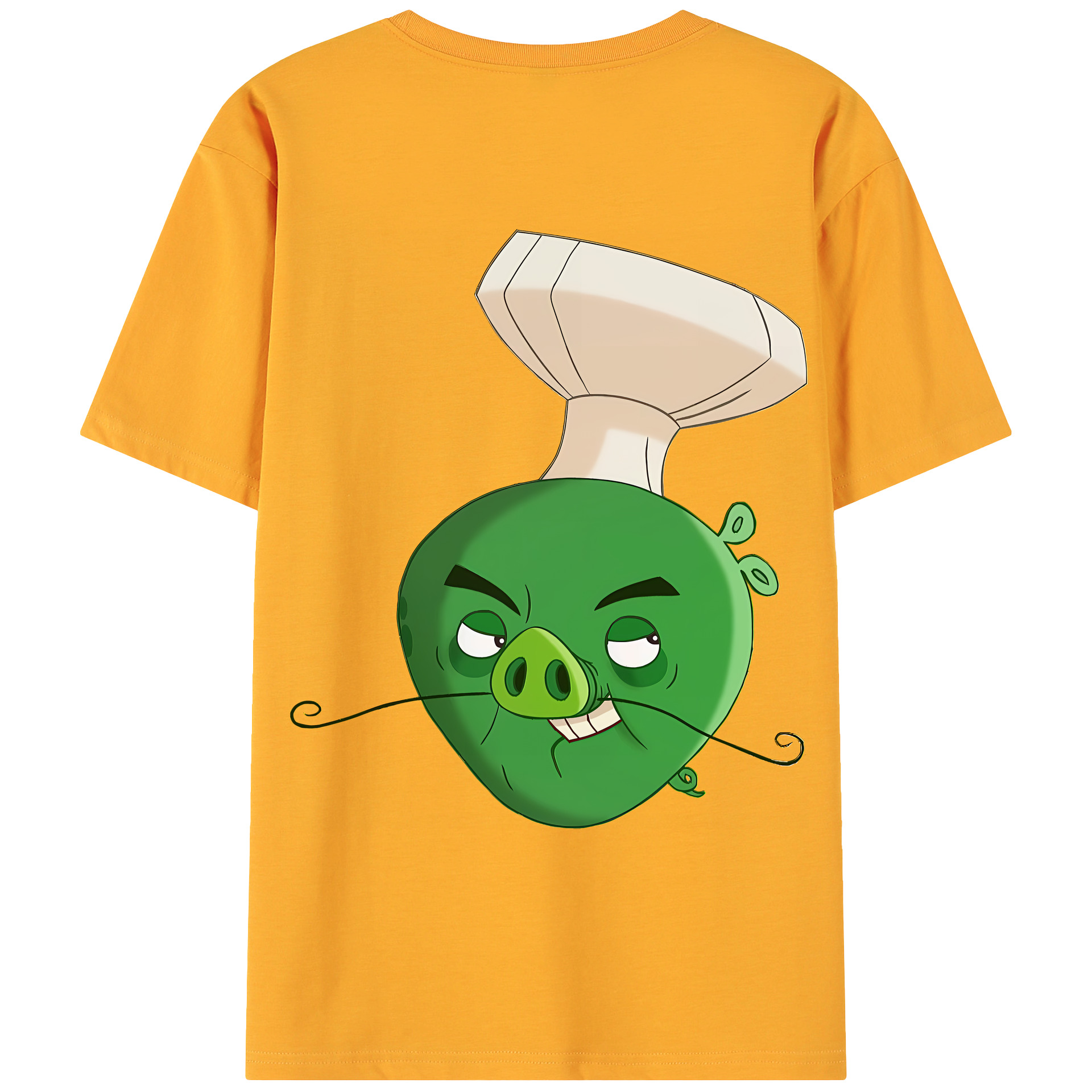 （画像用） Angry Birds アングリーバード 綿100％ メンズ半袖Tシャツ（バックプリント） 通気性