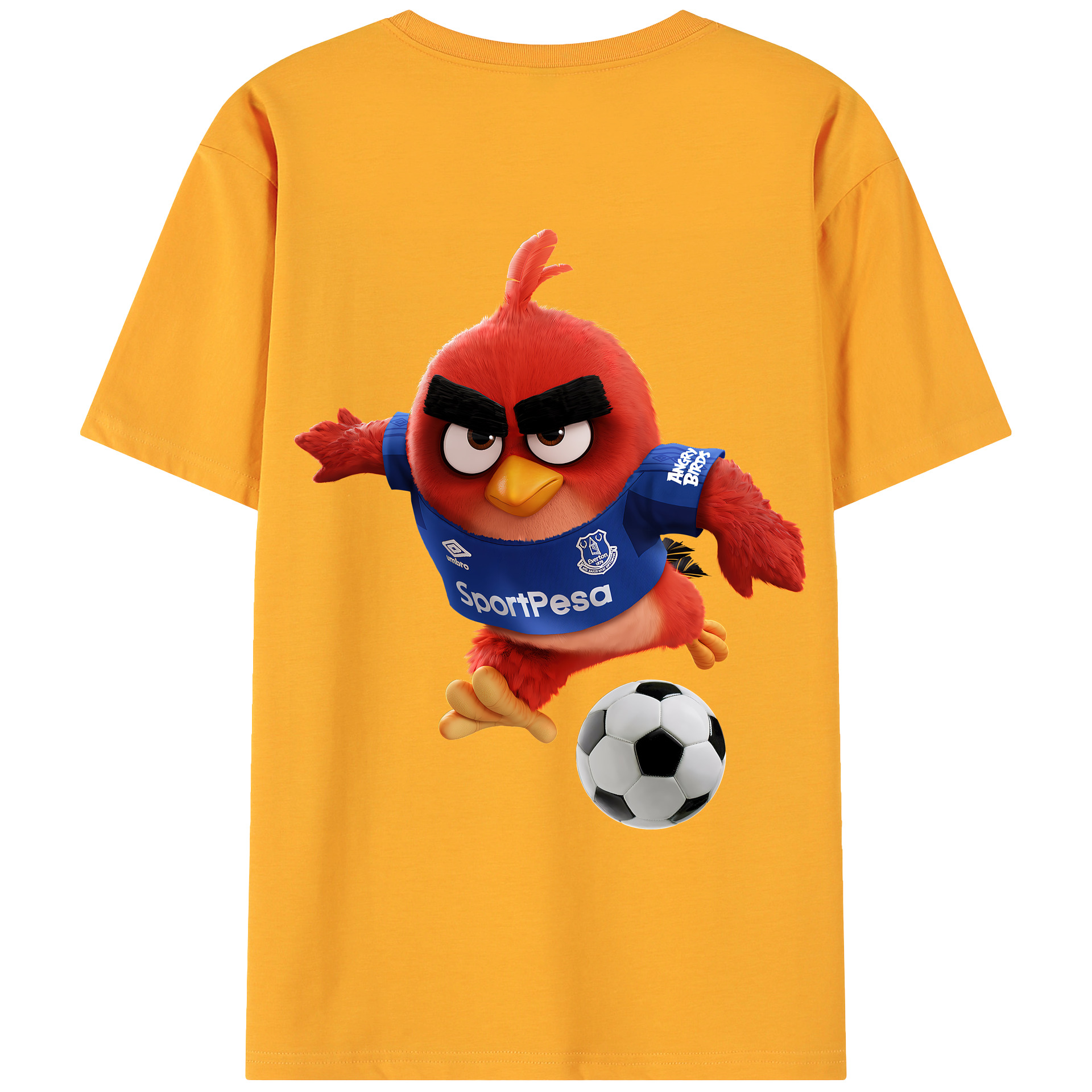 （画像用） Angry Birds アングリーバード 綿100％ メンズ半袖Tシャツ（バックプリント） 通気性