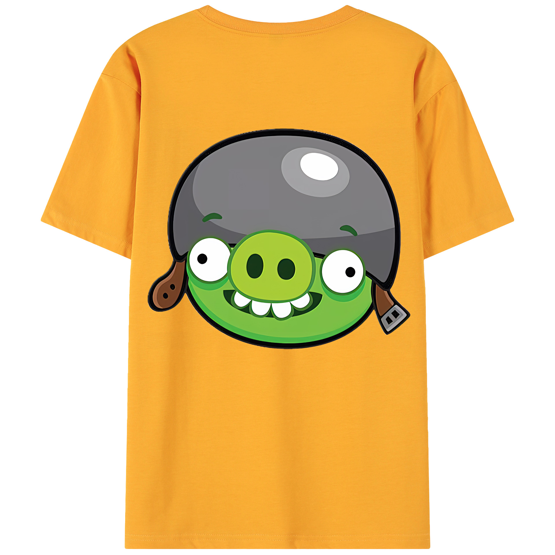 （画像用） Angry Birds アングリーバード 綿100％ メンズ半袖Tシャツ（バックプリント） 通気性