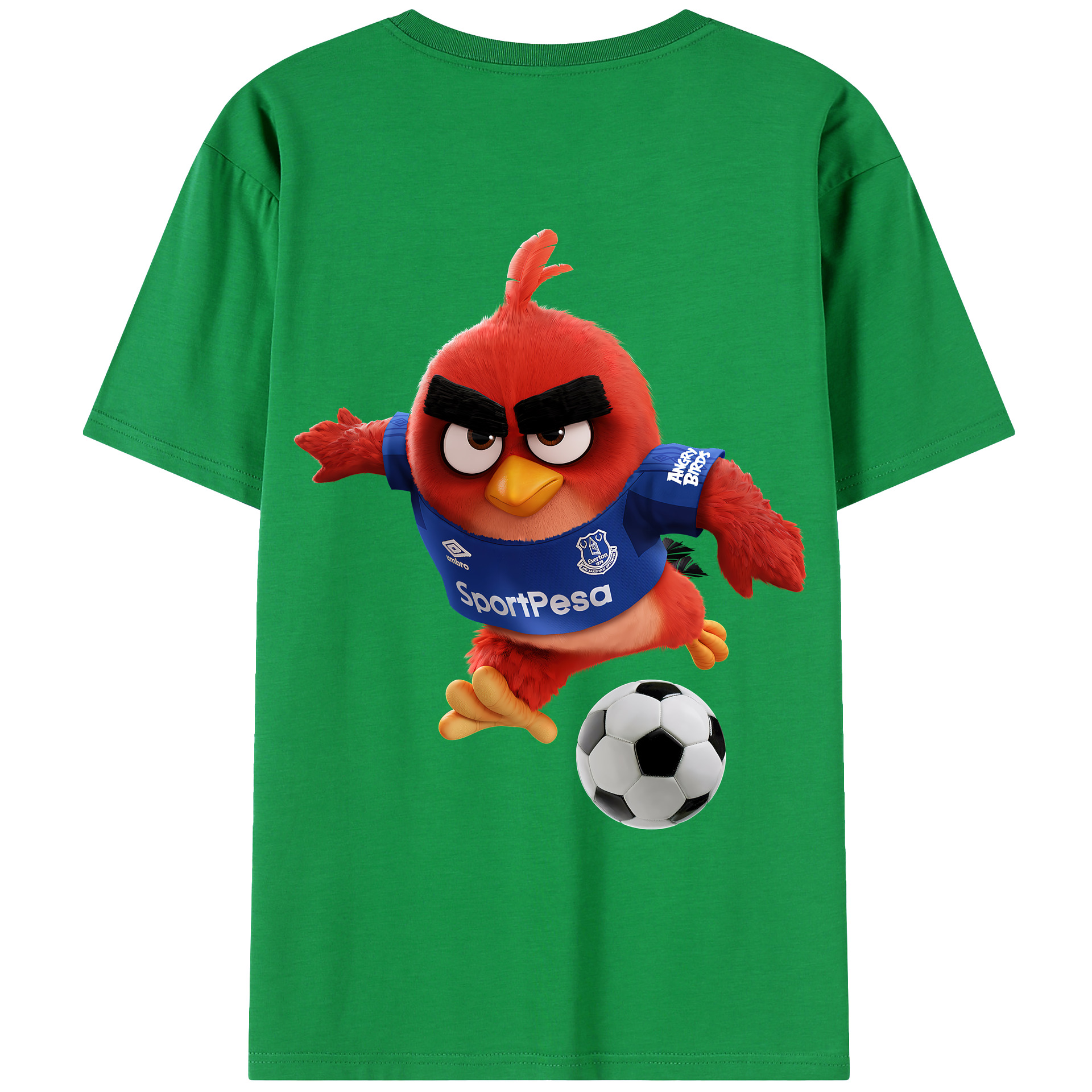 （画像用） Angry Birds アングリーバード 綿100％ メンズ半袖Tシャツ（バックプリント） 通気性