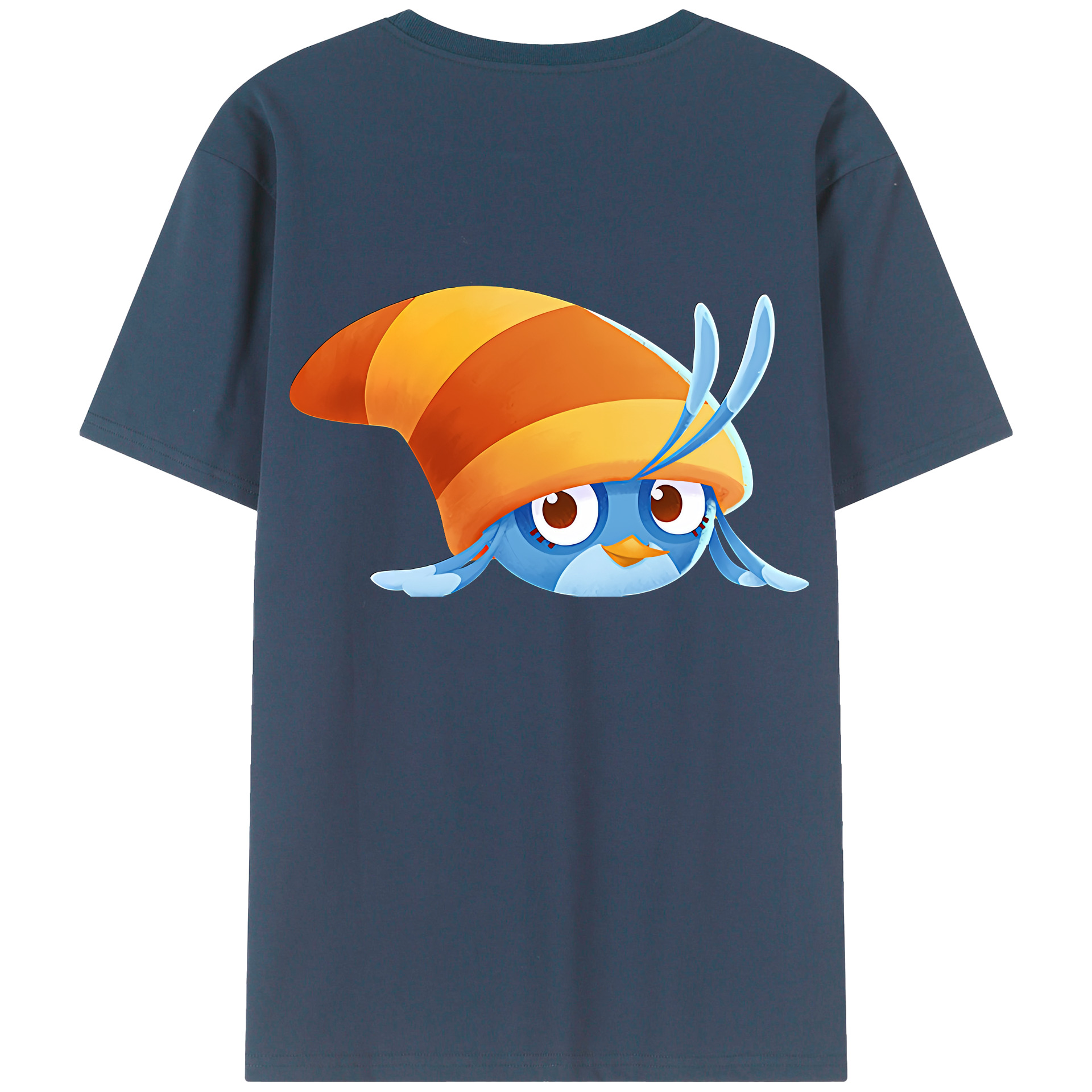 （画像用） Angry Birds アングリーバード 綿100％ メンズ半袖Tシャツ（バックプリント） 通気性