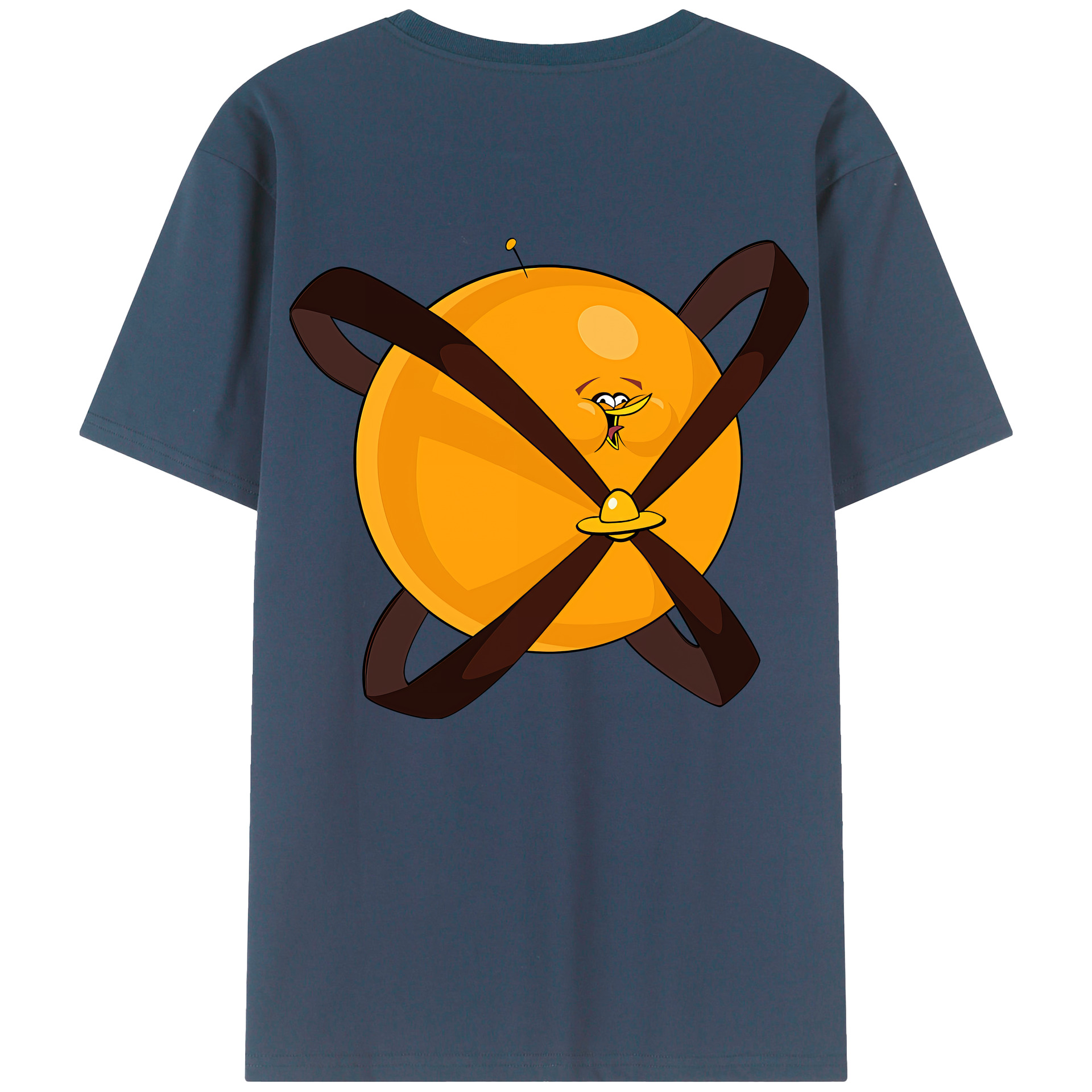 （画像用） Angry Birds アングリーバード 綿100％ メンズ半袖Tシャツ（バックプリント） 通気性