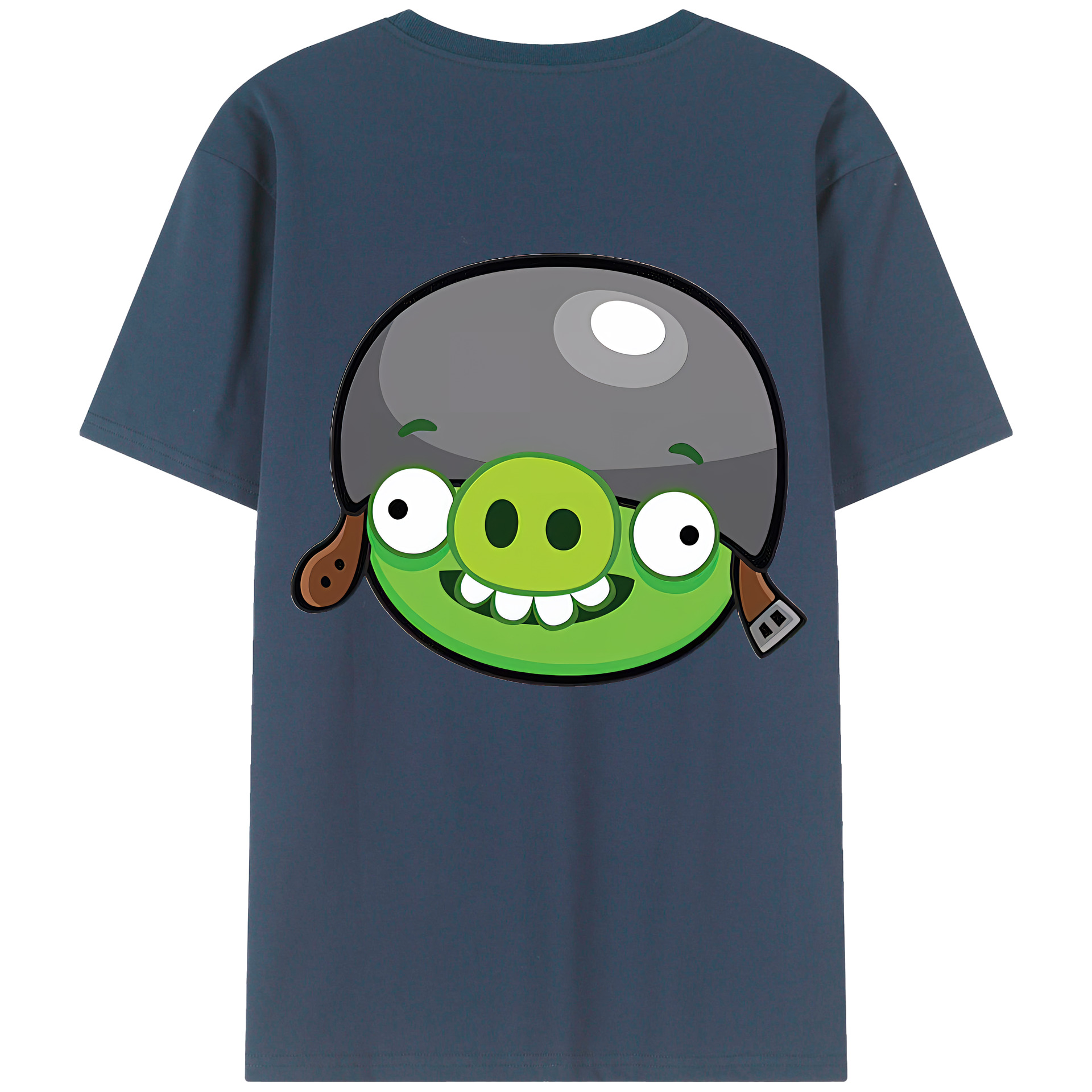 （画像用） Angry Birds アングリーバード 綿100％ メンズ半袖Tシャツ（バックプリント） 通気性