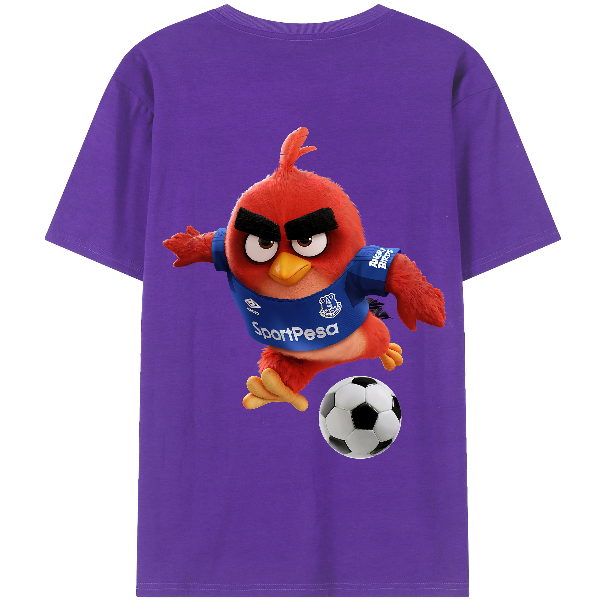 （画像用） Angry Birds アングリーバード 綿100％ メンズ半袖Tシャツ（バックプリント） 通気性