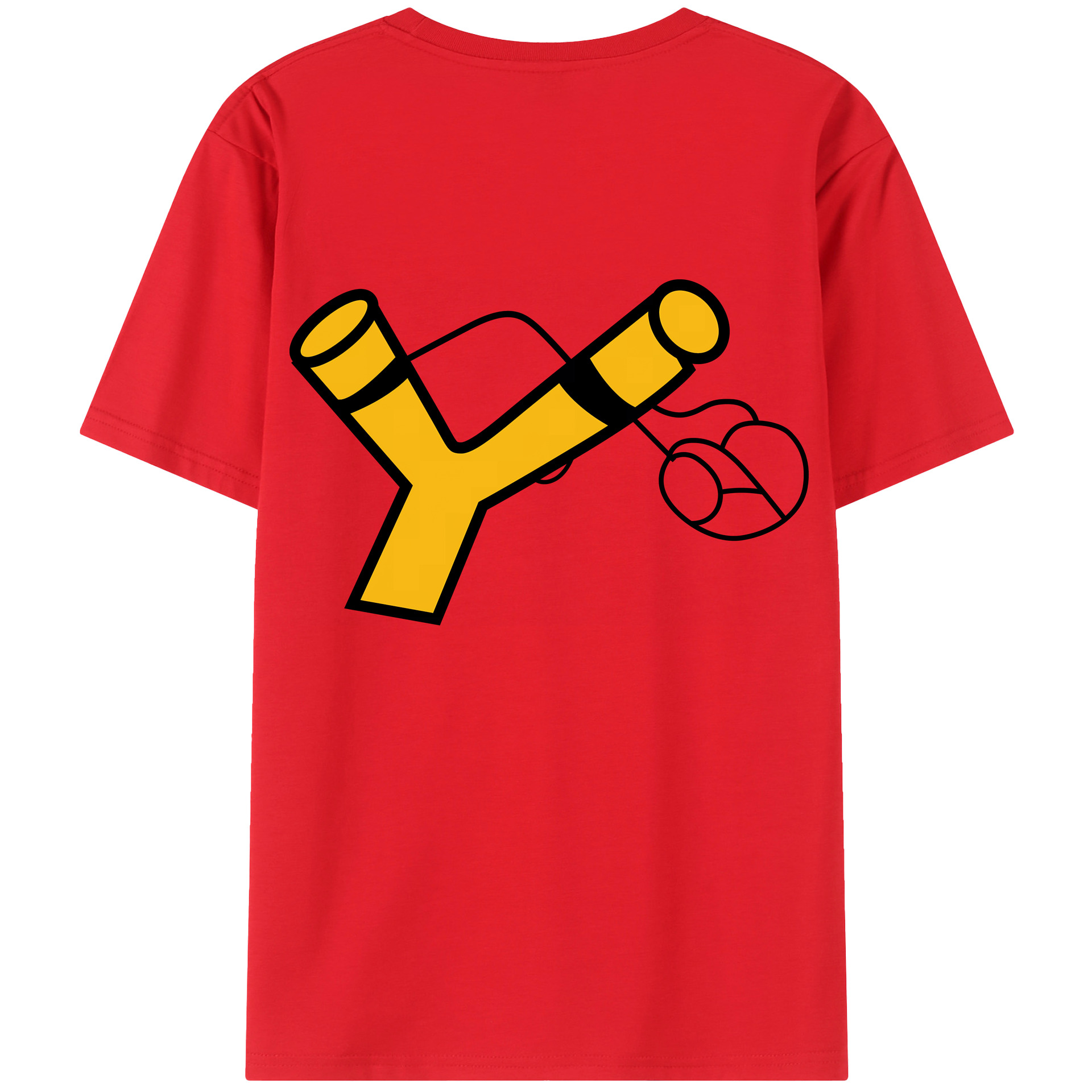 （画像用） Angry Birds アングリーバード 綿100％ メンズ半袖Tシャツ（バックプリント） 通気性