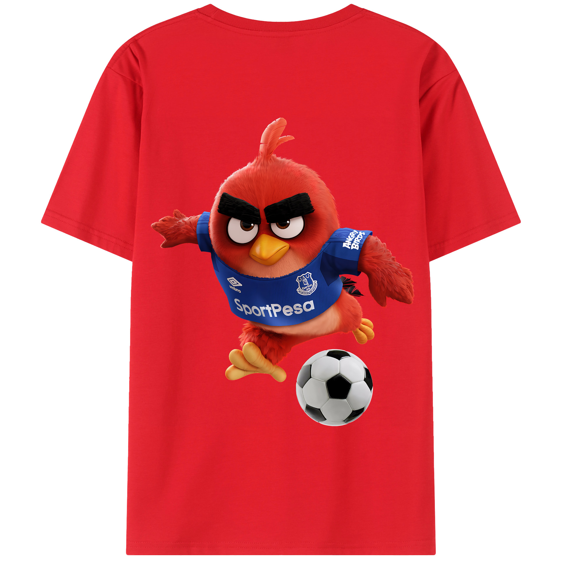 （画像用） Angry Birds アングリーバード 綿100％ メンズ半袖Tシャツ（バックプリント） 通気性