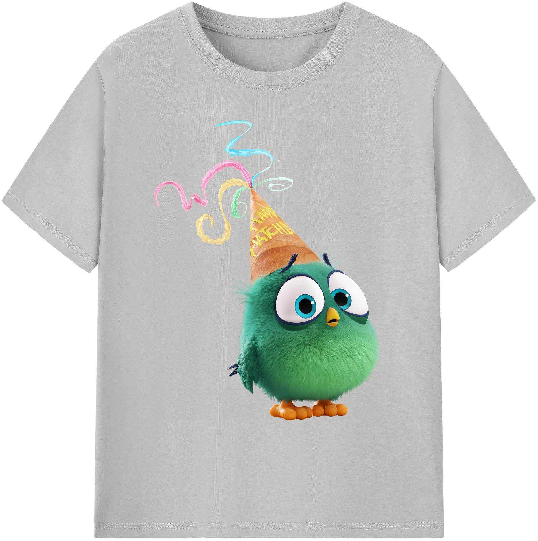 （画像用） Angry Birds アングリーバード 綿100％ メンズ半袖Tシャツ｜肌触りやわらか＆通気性