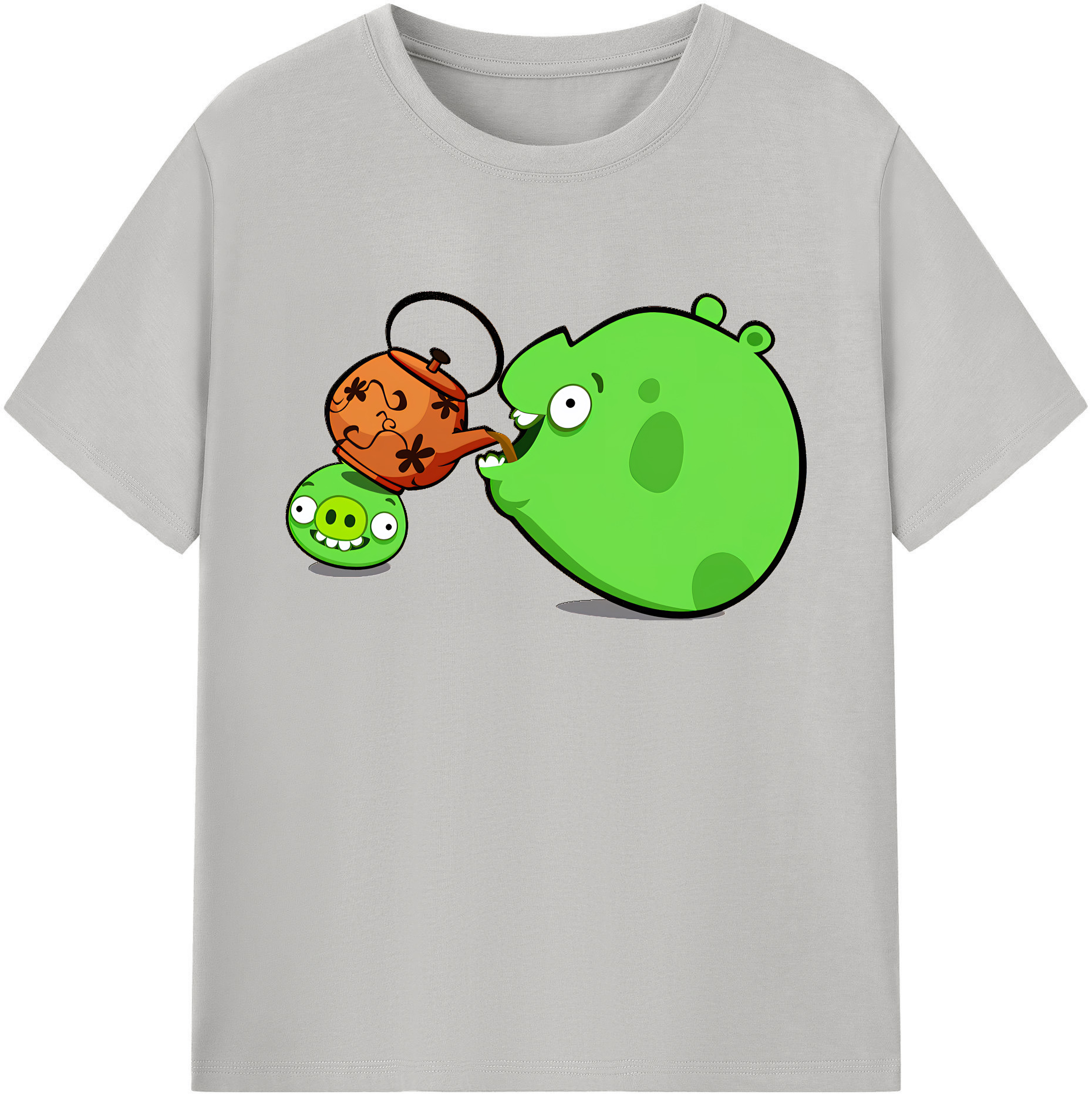 （画像用） Angry Birds アングリーバード 綿100％ メンズ半袖Tシャツ｜肌触りやわらか＆通気性