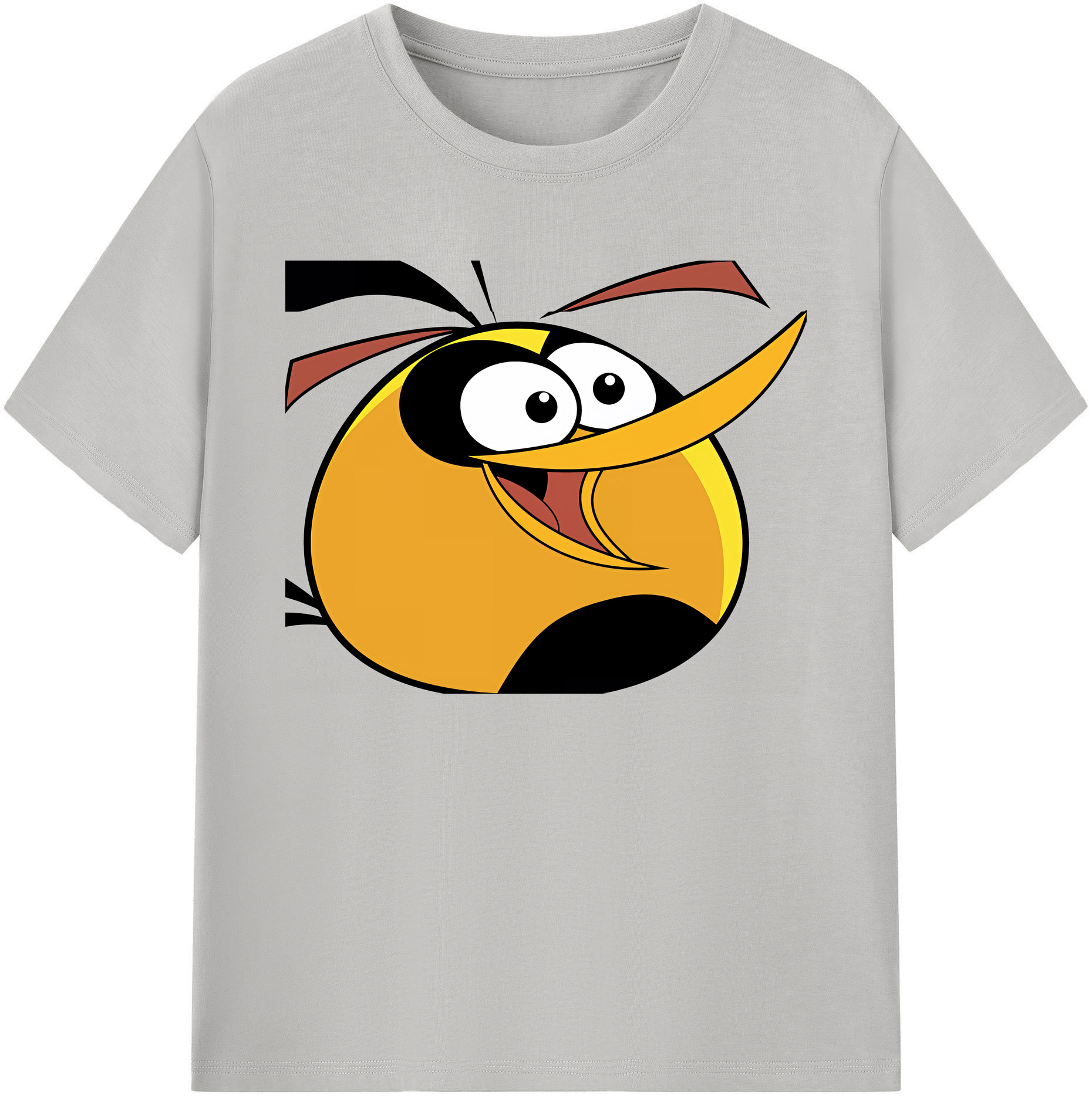 （画像用） Angry Birds アングリーバード 綿100％ メンズ半袖Tシャツ｜肌触りやわらか＆通気性