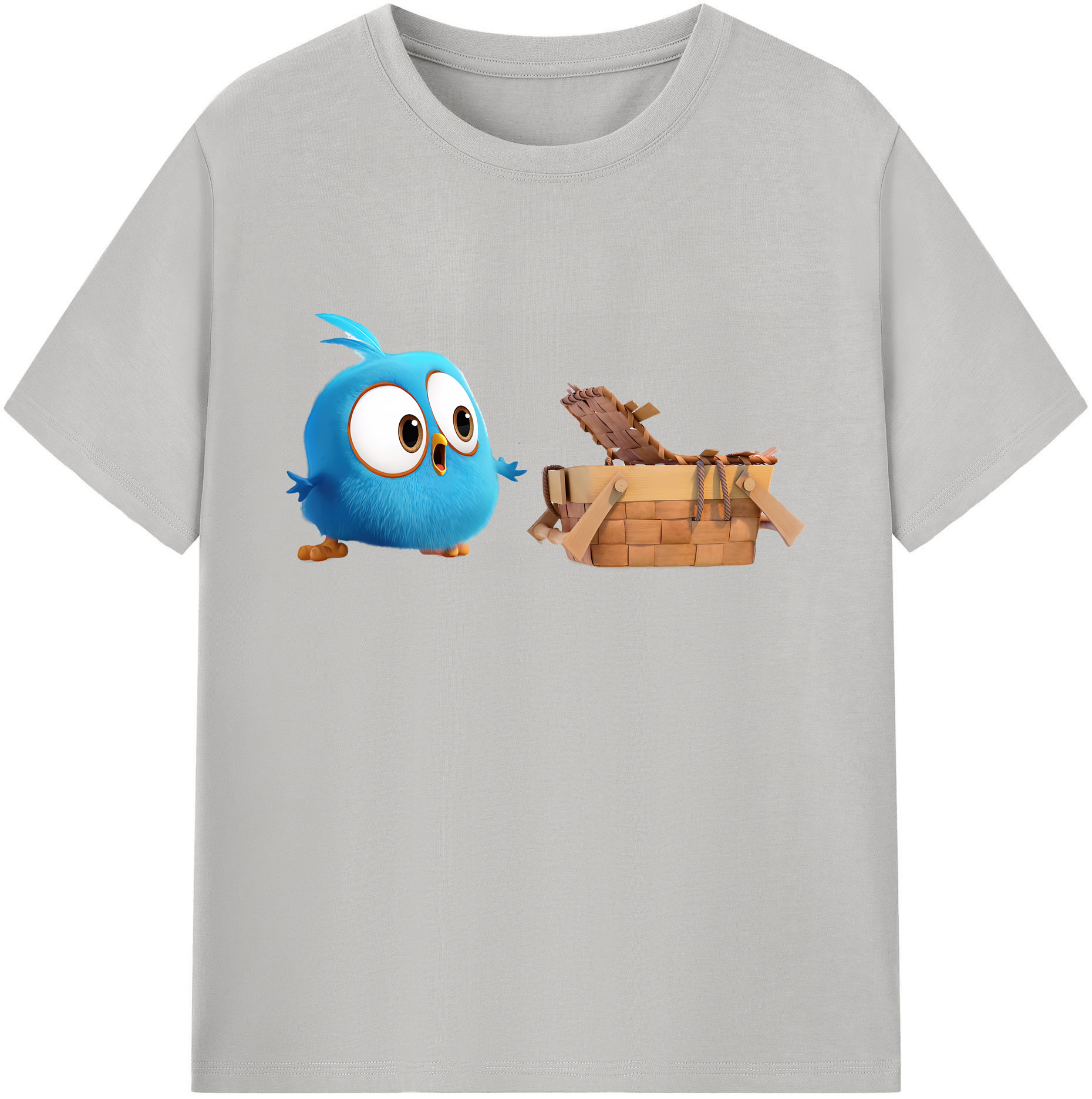 （画像用） Angry Birds アングリーバード 綿100％ メンズ半袖Tシャツ｜肌触りやわらか＆通気性