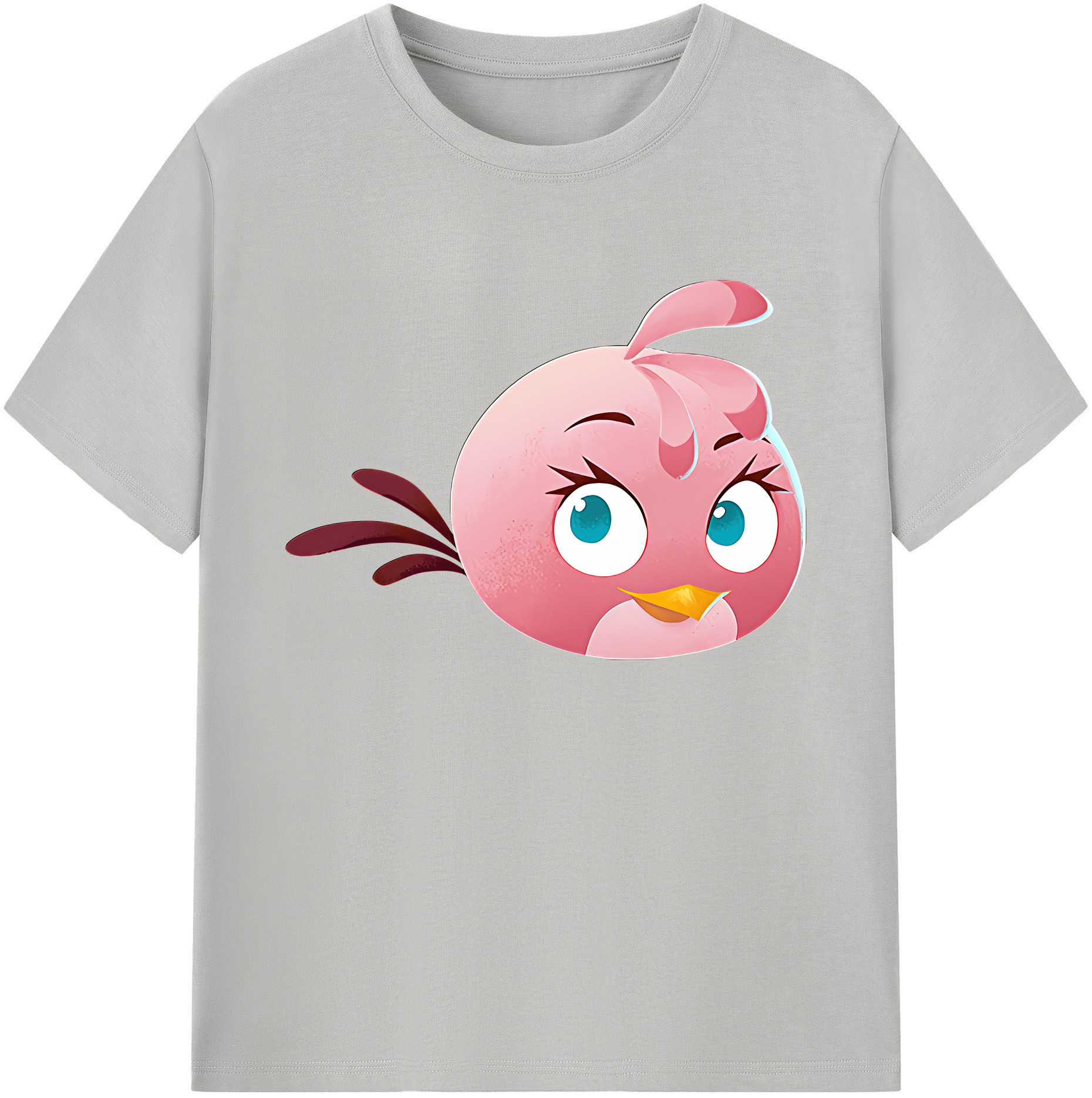 （画像用） Angry Birds アングリーバード 綿100％ メンズ半袖Tシャツ｜肌触りやわらか＆通気性
