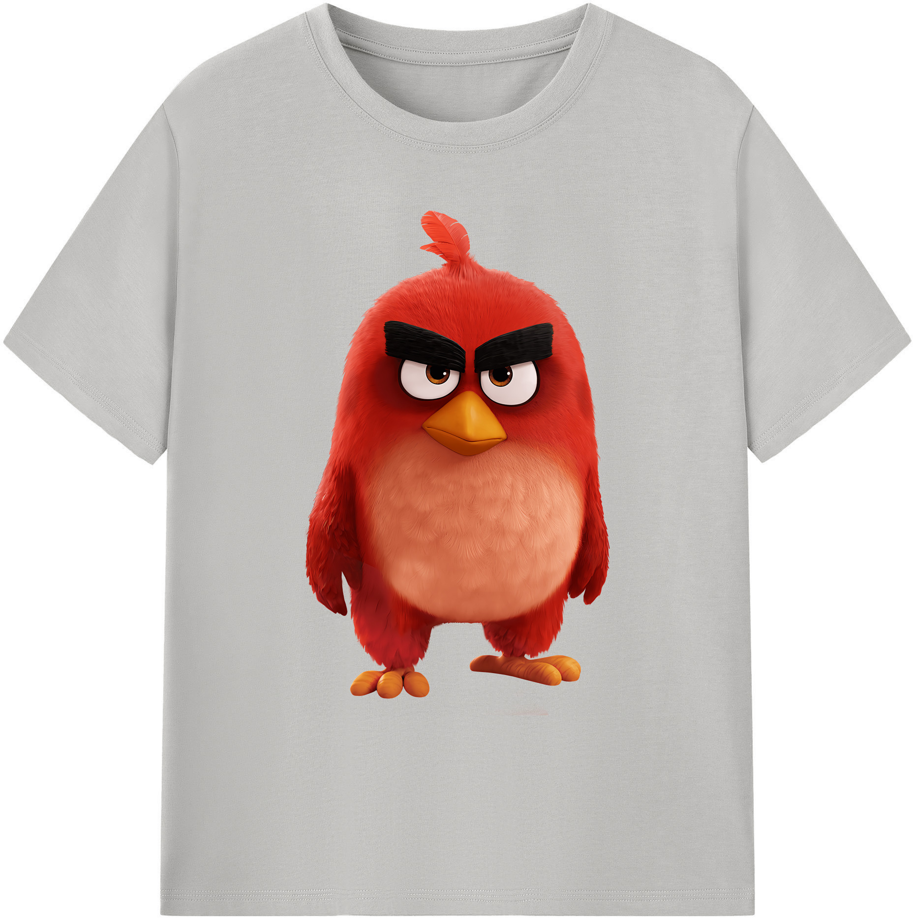（画像用） Angry Birds アングリーバード 綿100％ メンズ半袖Tシャツ｜肌触りやわらか＆通気性