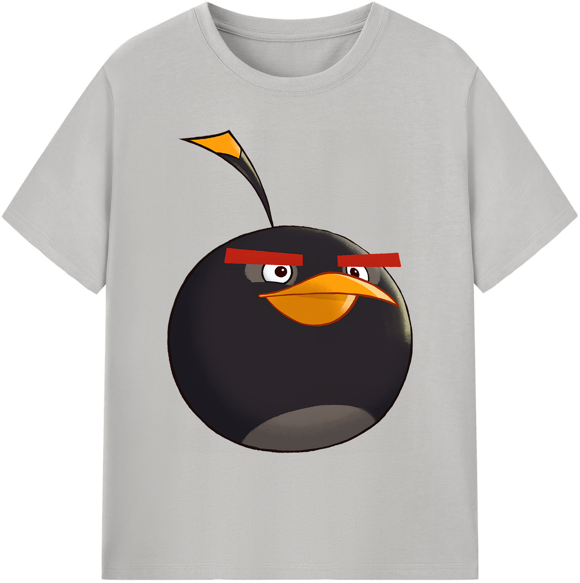 （画像用） Angry Birds アングリーバード 綿100％ メンズ半袖Tシャツ｜肌触りやわらか＆通気性