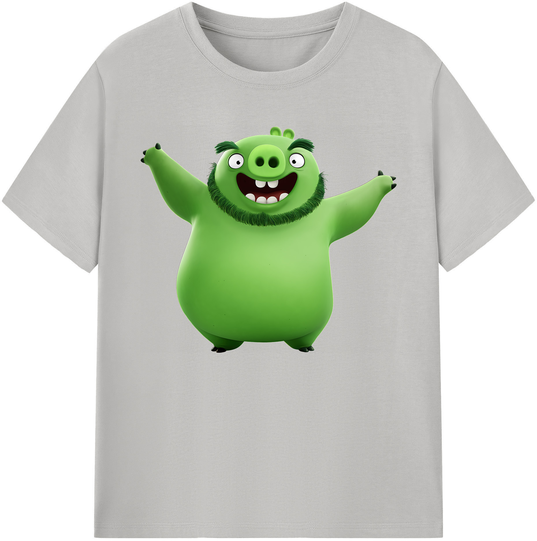 （画像用） Angry Birds アングリーバード 綿100％ メンズ半袖Tシャツ｜肌触りやわらか＆通気性