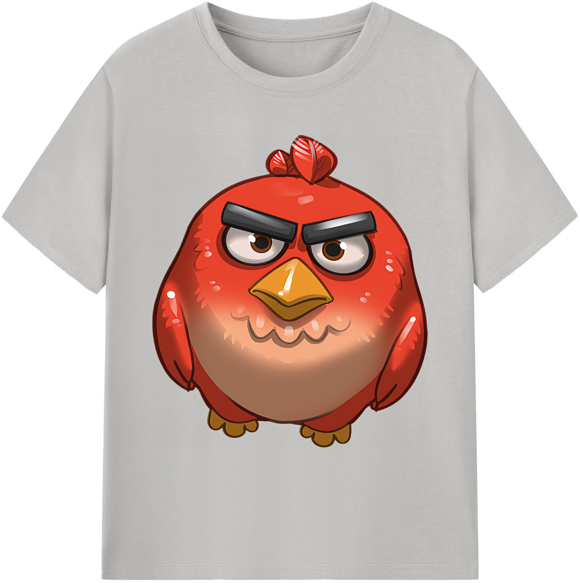 （画像用） Angry Birds アングリーバード 綿100％ メンズ半袖Tシャツ｜肌触りやわらか＆通気性