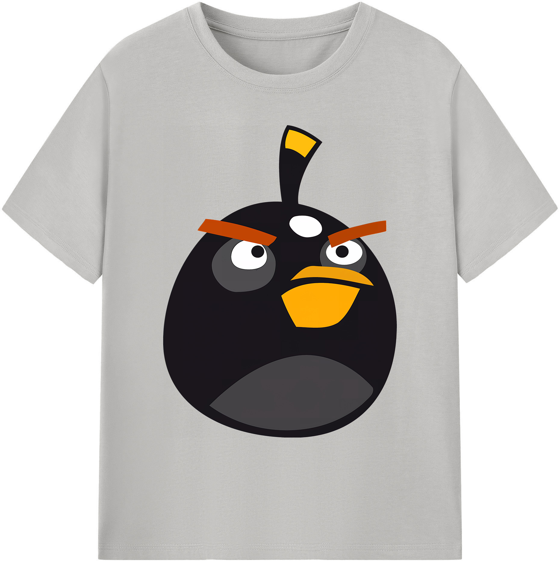 （画像用） Angry Birds アングリーバード 綿100％ メンズ半袖Tシャツ｜肌触りやわらか＆通気性