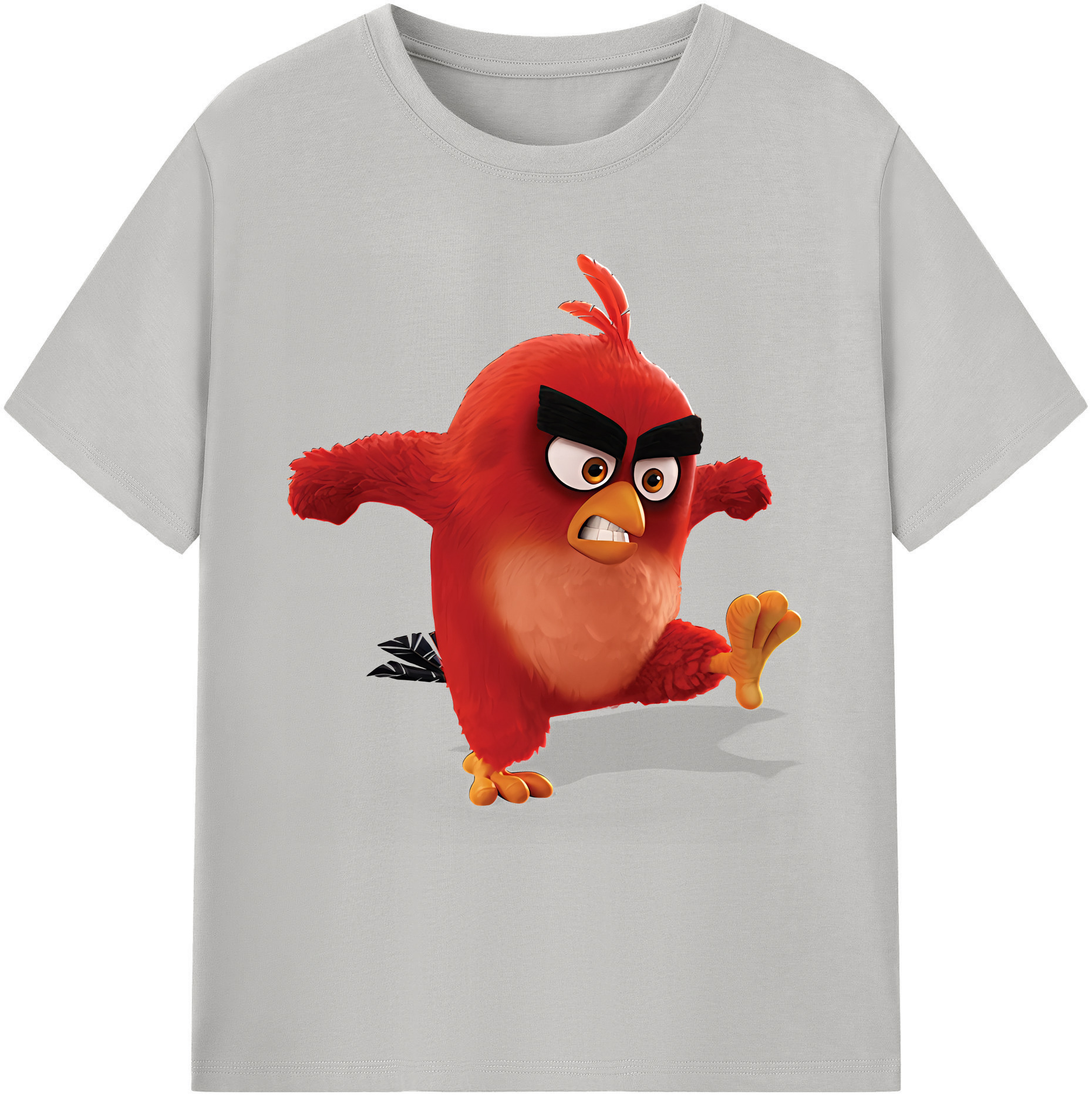 （画像用） Angry Birds アングリーバード 綿100％ メンズ半袖Tシャツ｜肌触りやわらか＆通気性