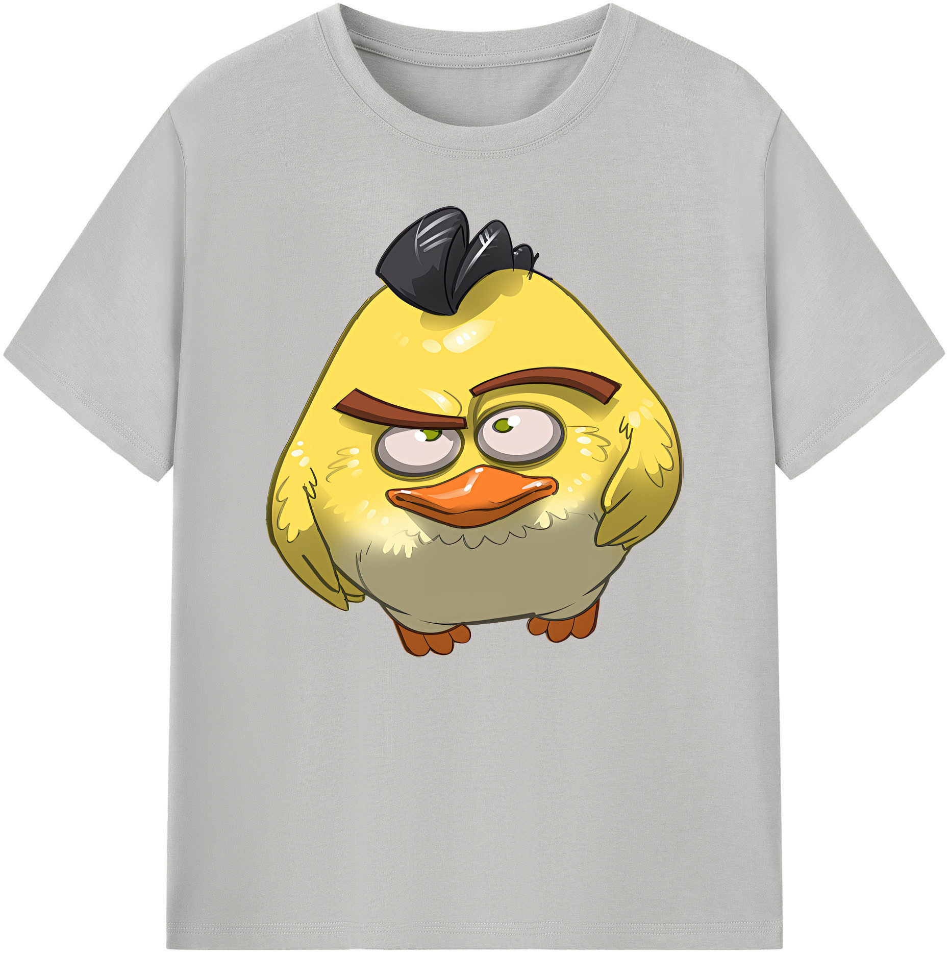 （画像用） Angry Birds アングリーバード 綿100％ メンズ半袖Tシャツ｜肌触りやわらか＆通気性