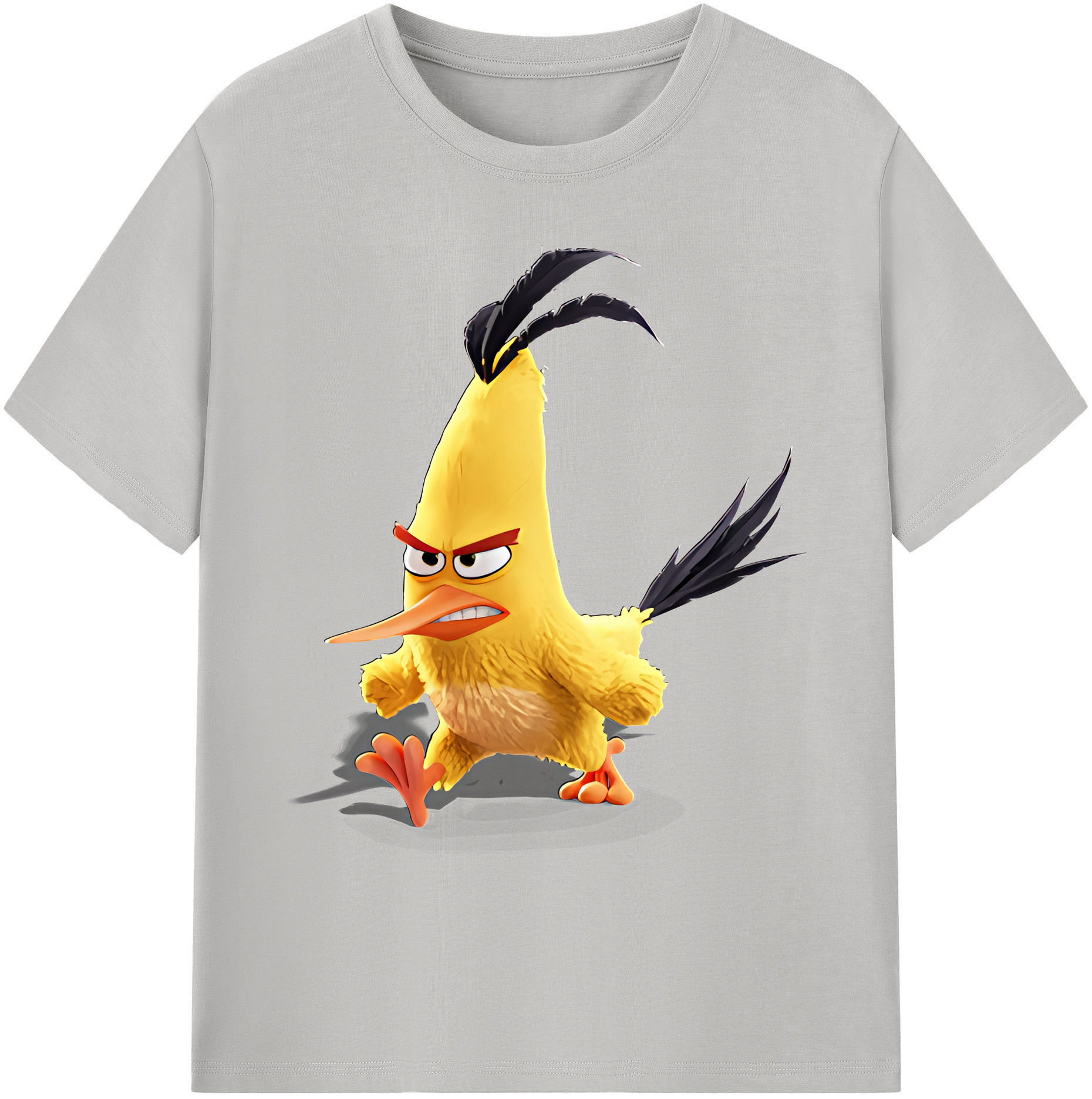 （画像用） Angry Birds アングリーバード 綿100％ メンズ半袖Tシャツ｜肌触りやわらか＆通気性