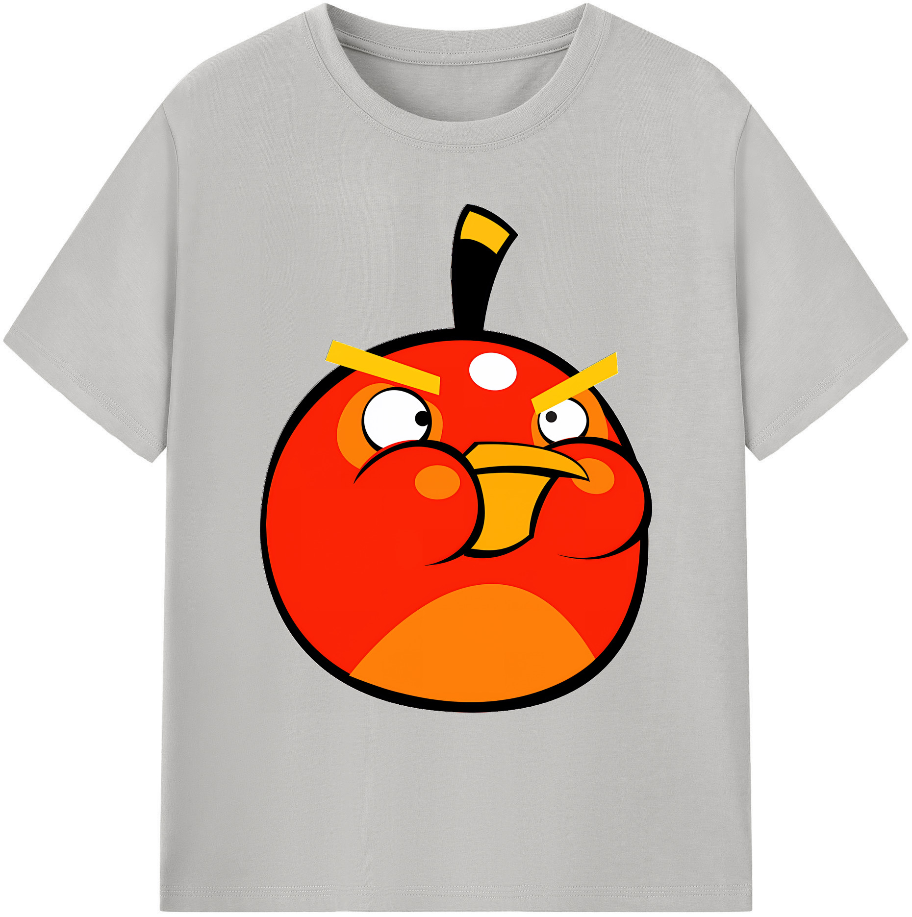 （画像用） Angry Birds アングリーバード 綿100％ メンズ半袖Tシャツ｜肌触りやわらか＆通気性