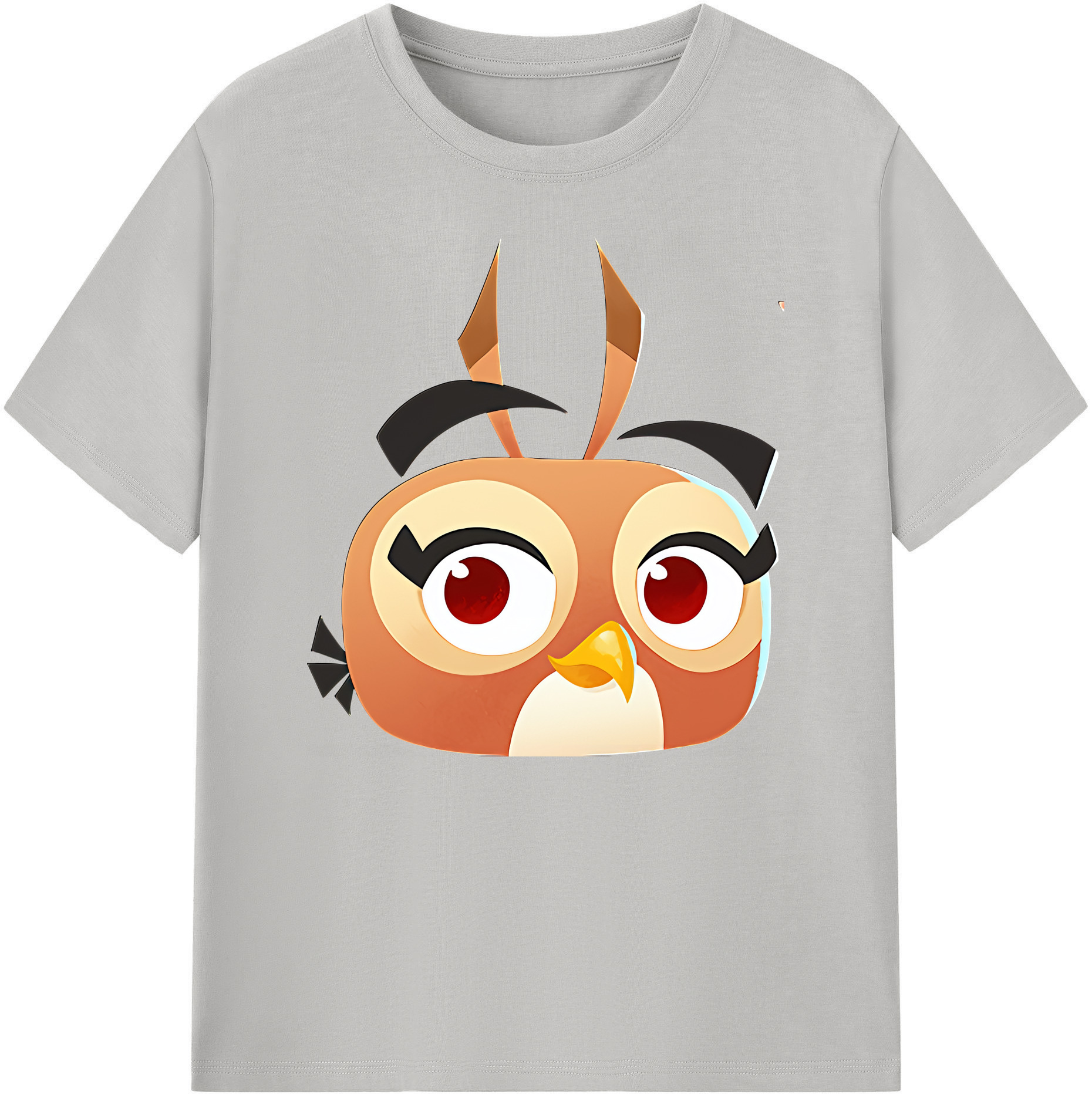 （画像用） Angry Birds アングリーバード 綿100％ メンズ半袖Tシャツ｜肌触りやわらか＆通気性