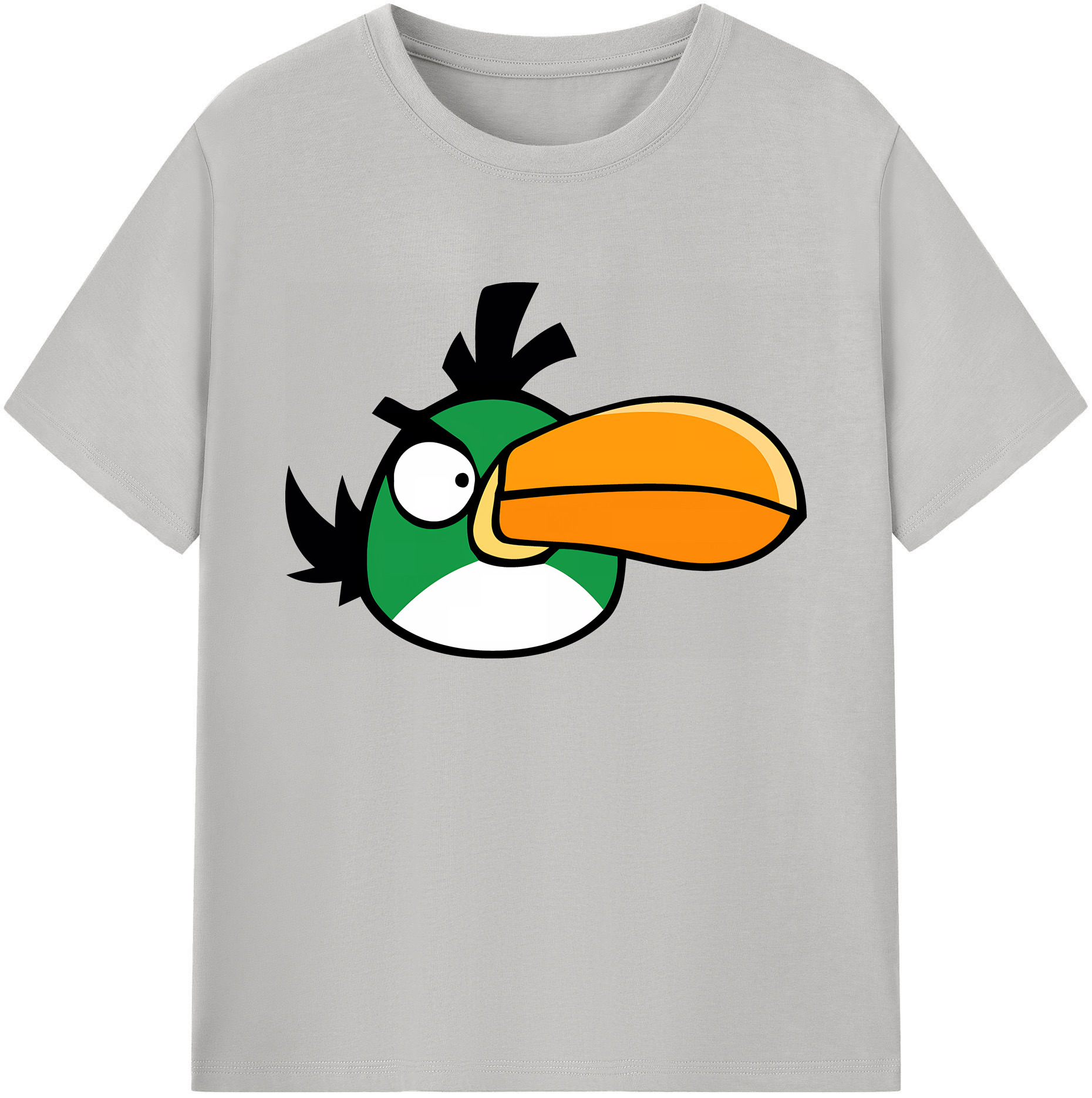（画像用） Angry Birds アングリーバード 綿100％ メンズ半袖Tシャツ｜肌触りやわらか＆通気性