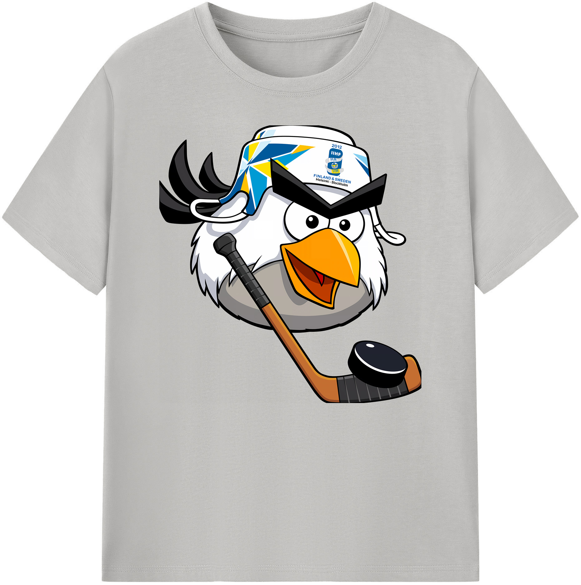 （画像用） Angry Birds アングリーバード 綿100％ メンズ半袖Tシャツ｜肌触りやわらか＆通気性