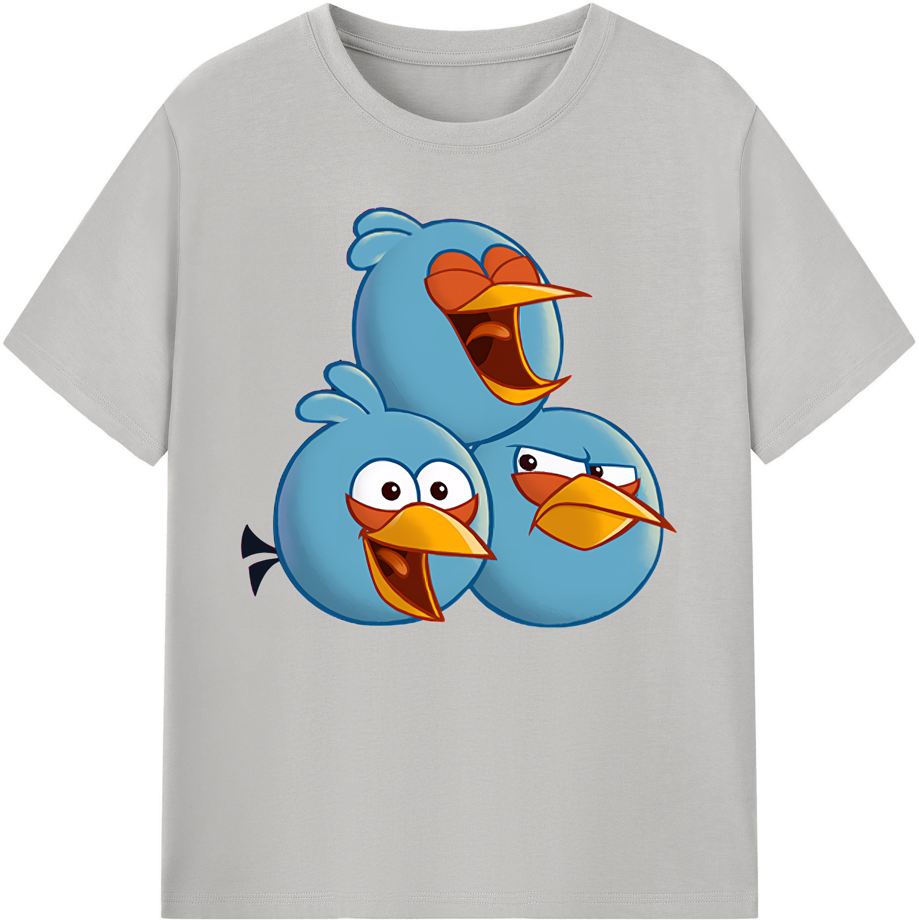 （画像用） Angry Birds アングリーバード 綿100％ メンズ半袖Tシャツ｜肌触りやわらか＆通気性