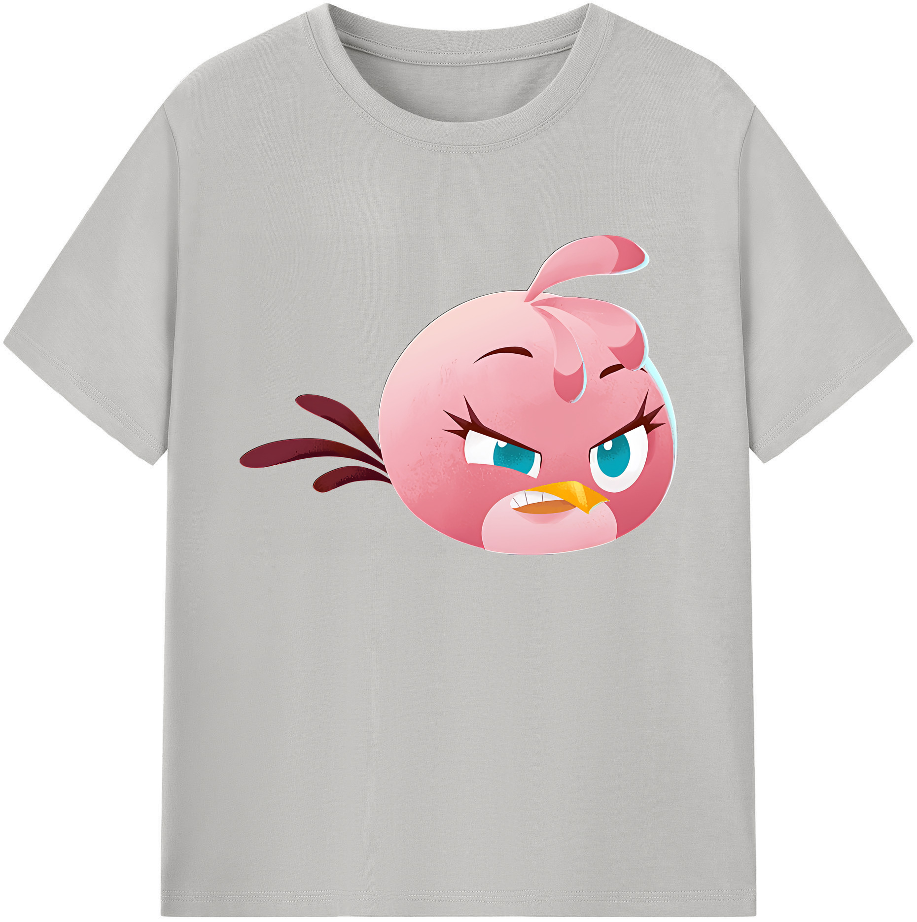 （画像用） Angry Birds アングリーバード 綿100％ メンズ半袖Tシャツ｜肌触りやわらか＆通気性